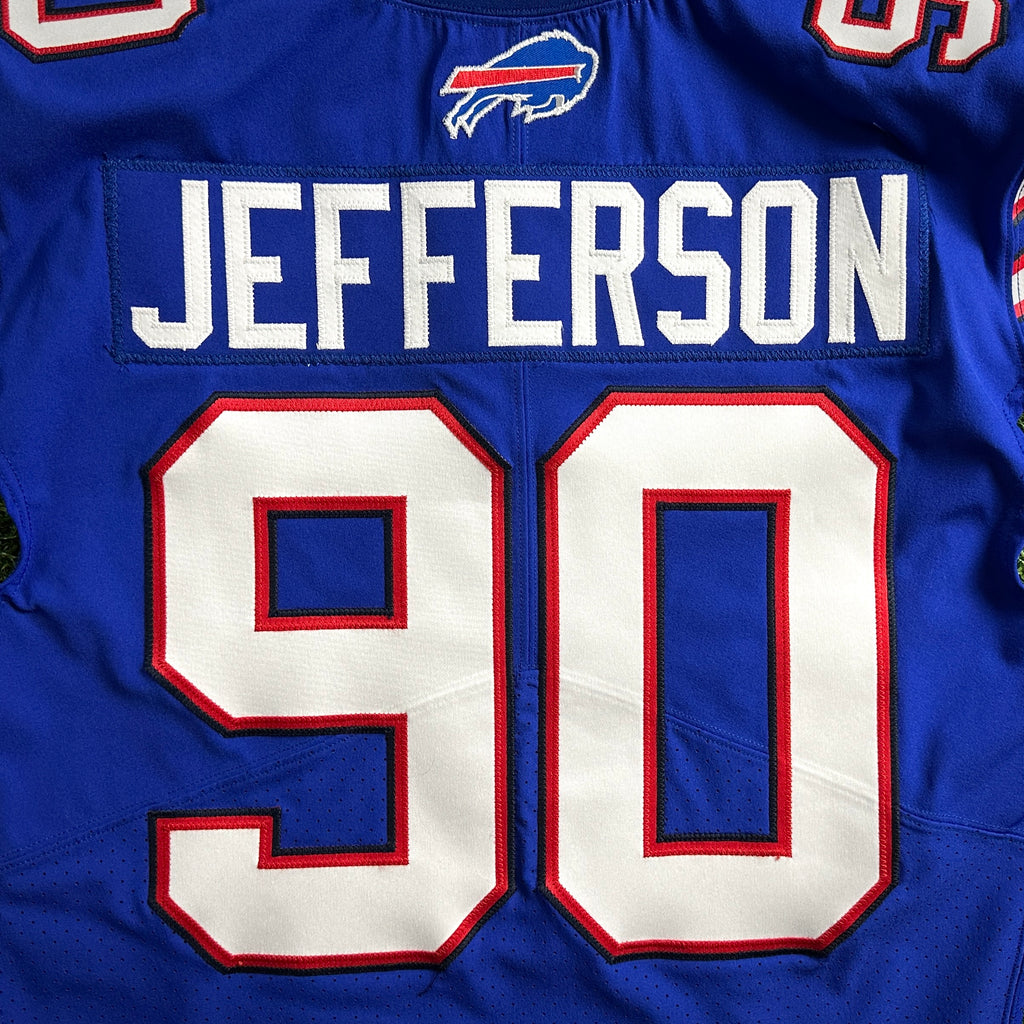 2020 Nike NFL Game-Issued Jersey Buffalo Bills Quinton Jefferson Sz. 44 Team COA