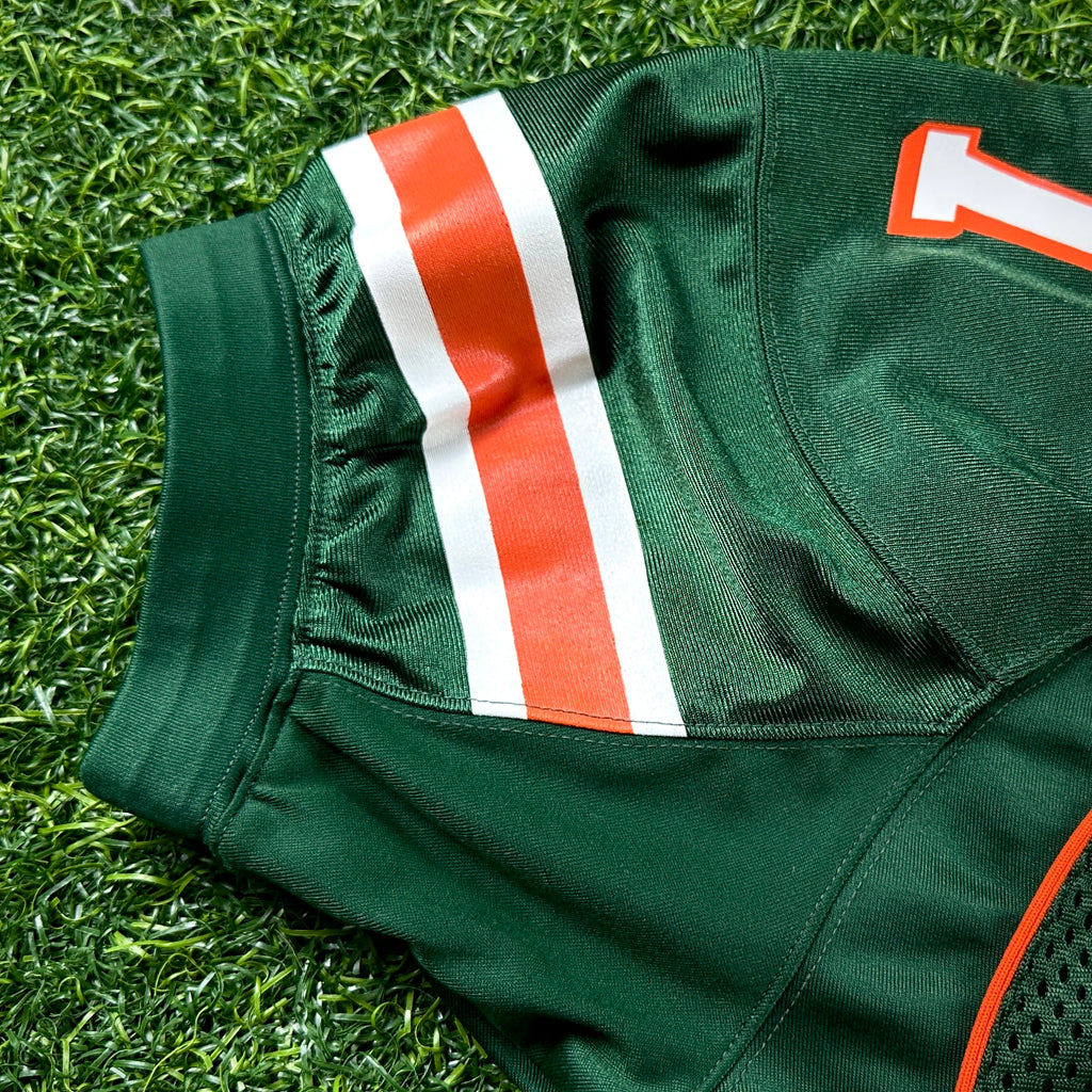 1999 Nike NCAA Game-Used Jersey Miami Hurricanes Jermell Weaver Sz. 48 Set 1