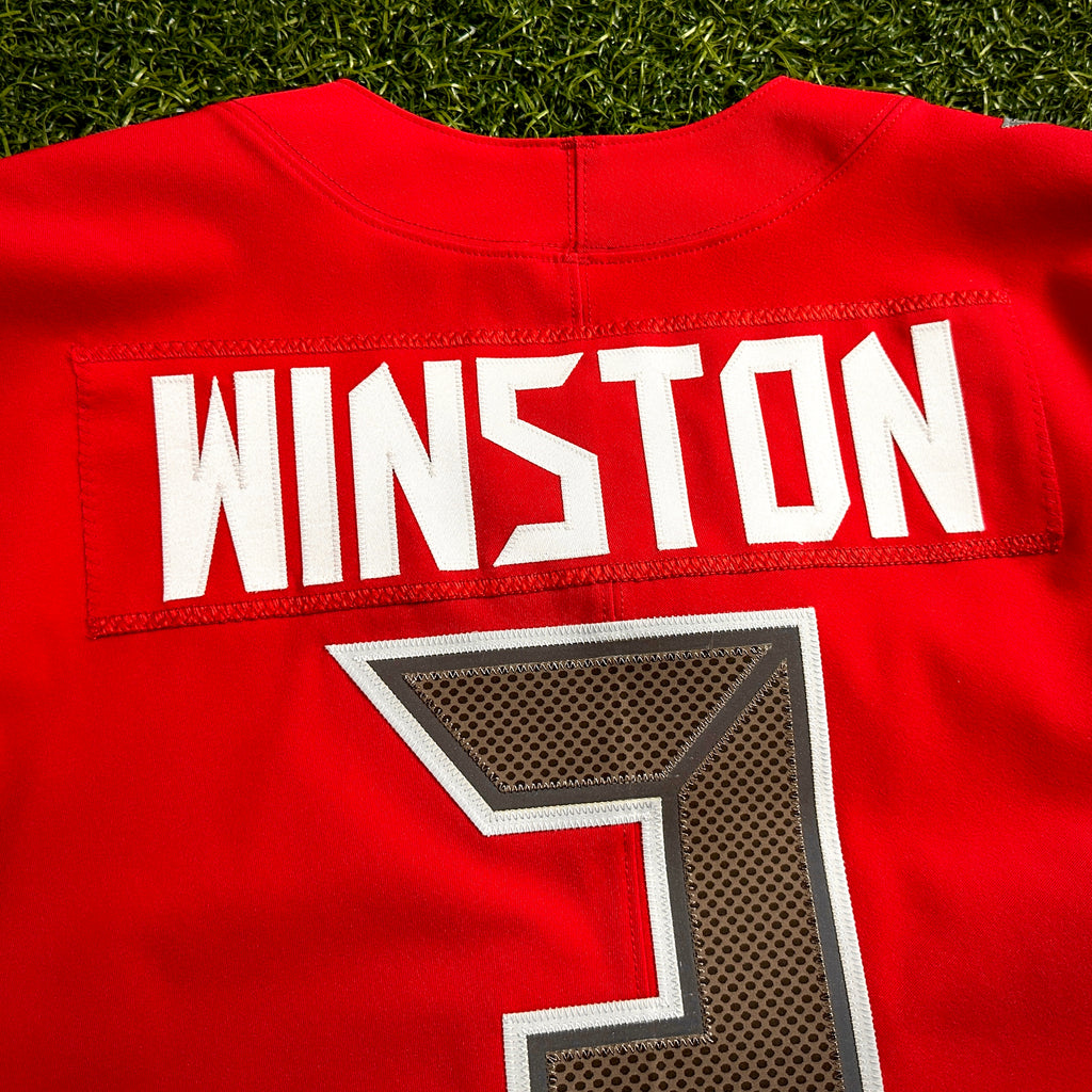 2017 Nike NFL Team-Issued Jersey Tampa Bay Buccaneers Jameis Winston Color Rush Sz. 44 L-BK