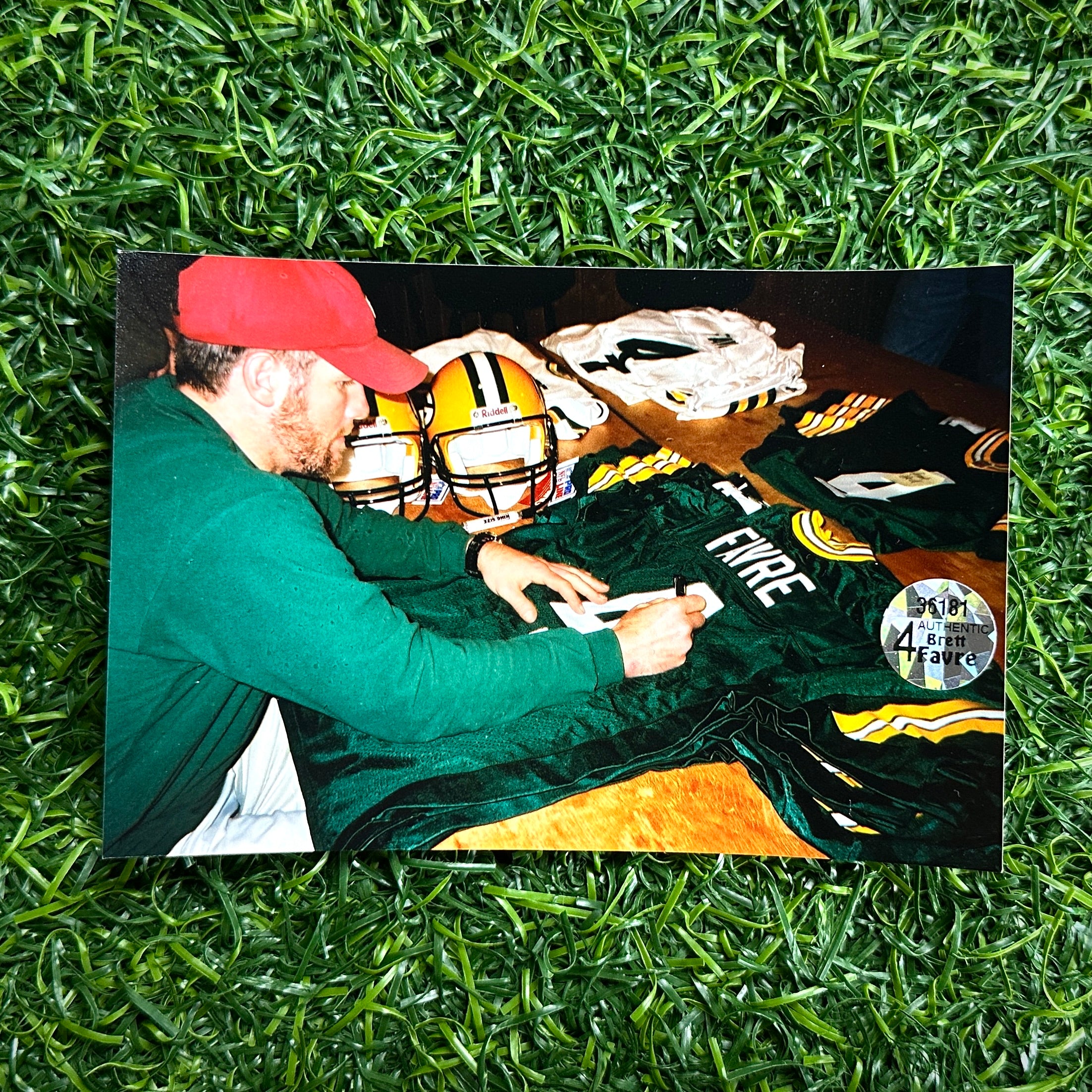 2004 Reebok NFL Team Issued Jersey Green Bay Packers Brett Favre Autograph COA