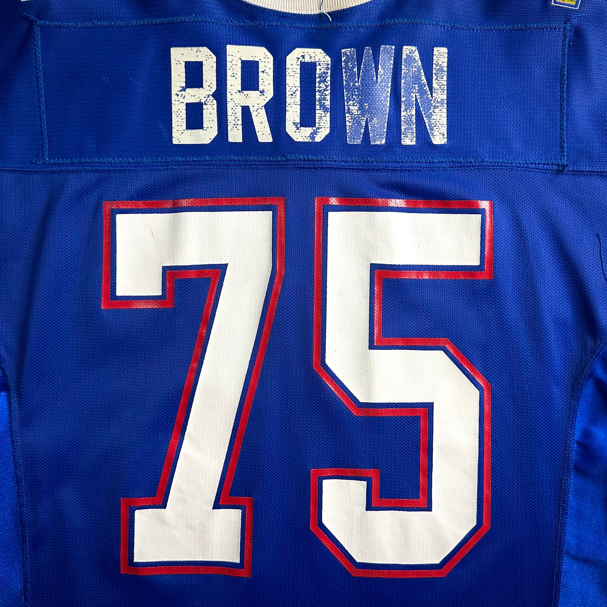 1994 Wilson NFL Game Used Worn Jersey Detroit Lions Lomas Brown Pro Bowl NFC