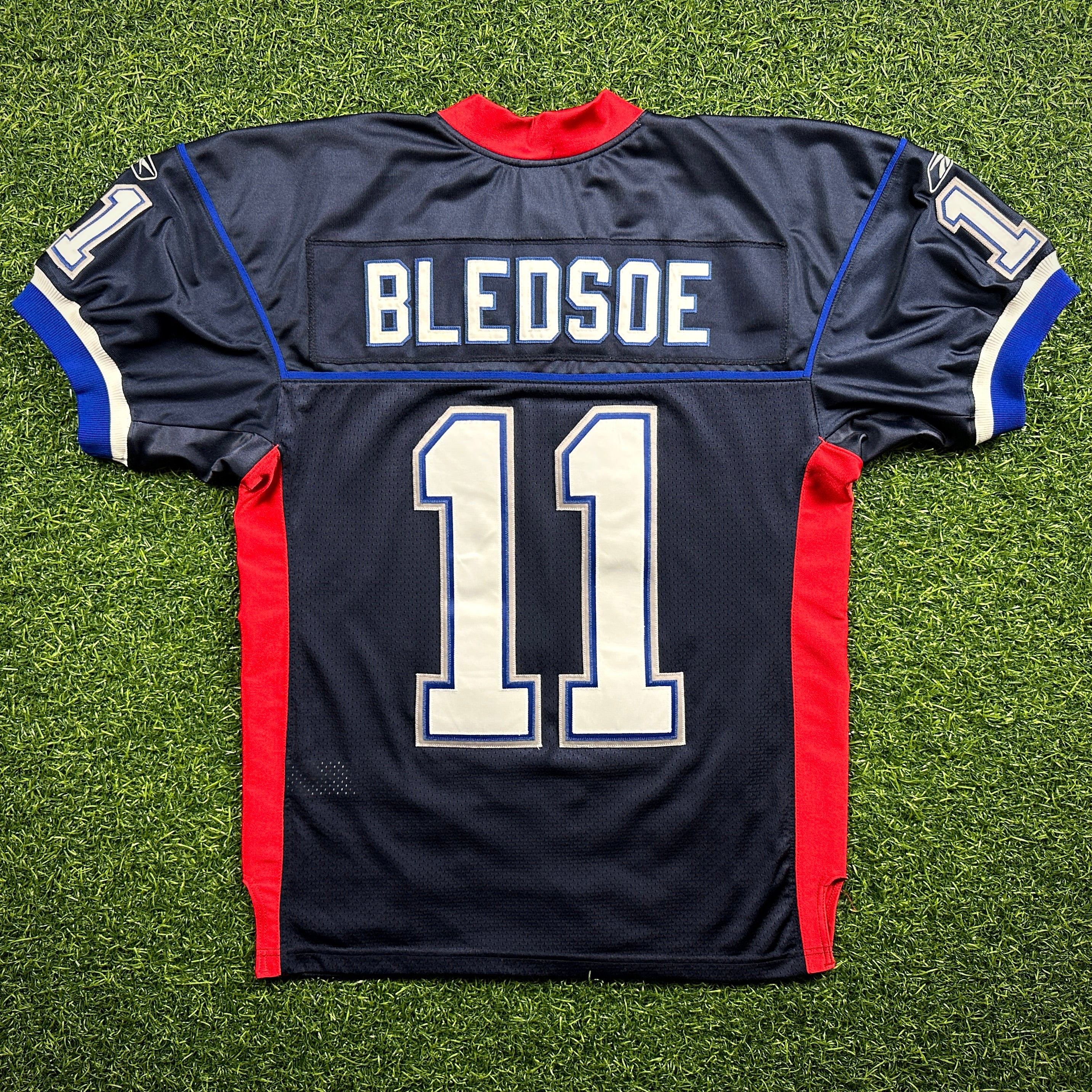 2002 Reebok NFL Authentic Jersey Buffalo Bills Drew Bledsoe Sz. 48 Vintage