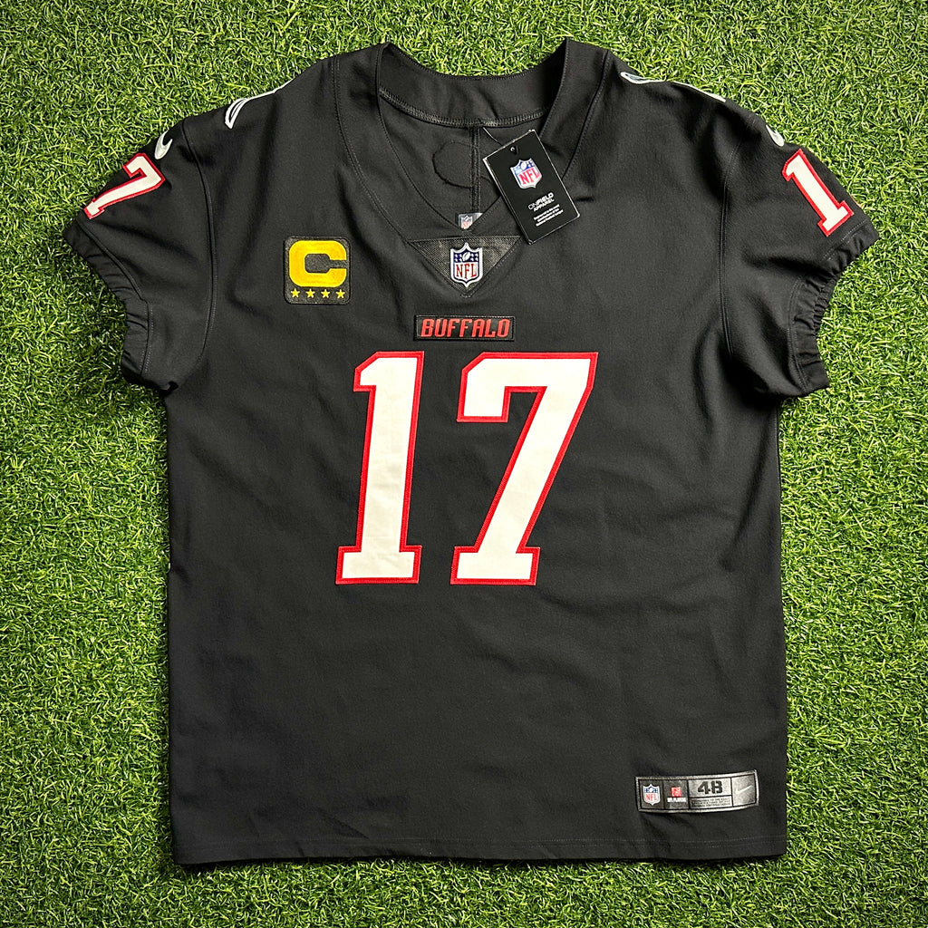 New! Nike NFL X NHL Vapor Elite Authentic Jersey Buffalo Bills Sabres Josh Allen Sz. 48