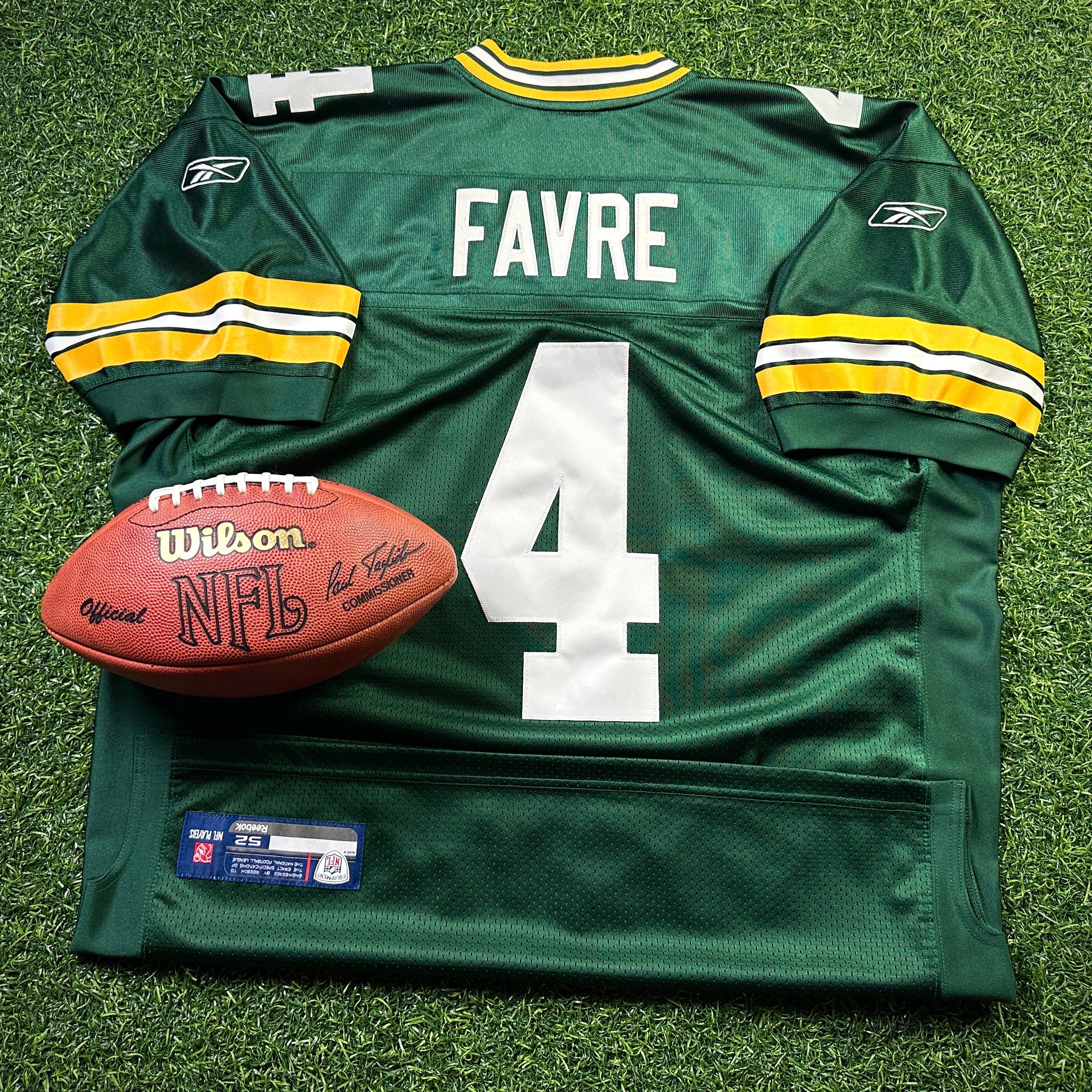 Reebok NFL Authentic Jersey Green Bay Packers Brett Favre Sz. 52 Vintage