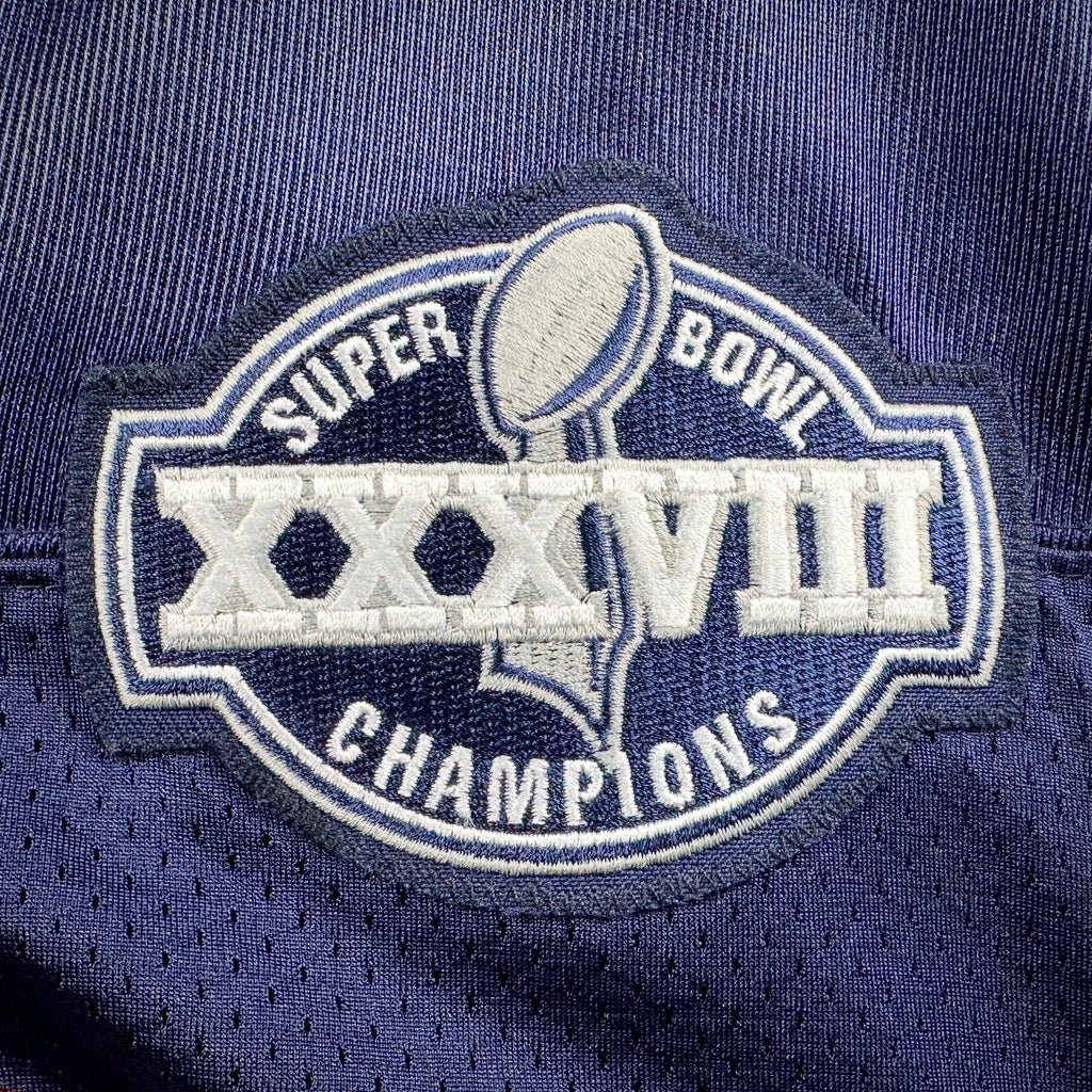 2004 Reebok NFL Authentic Jersey New England Patriots Tom Brady Sz 52 Super Bowl