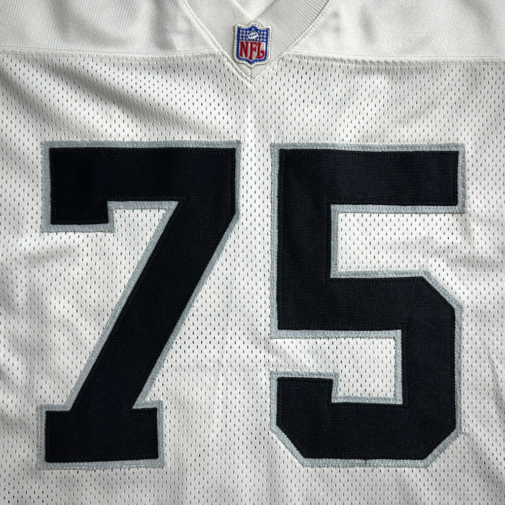2001 Reebok NFL Authentic Jersey Oakland Raiders Howie Long Sz. 46 Helmet Tag
