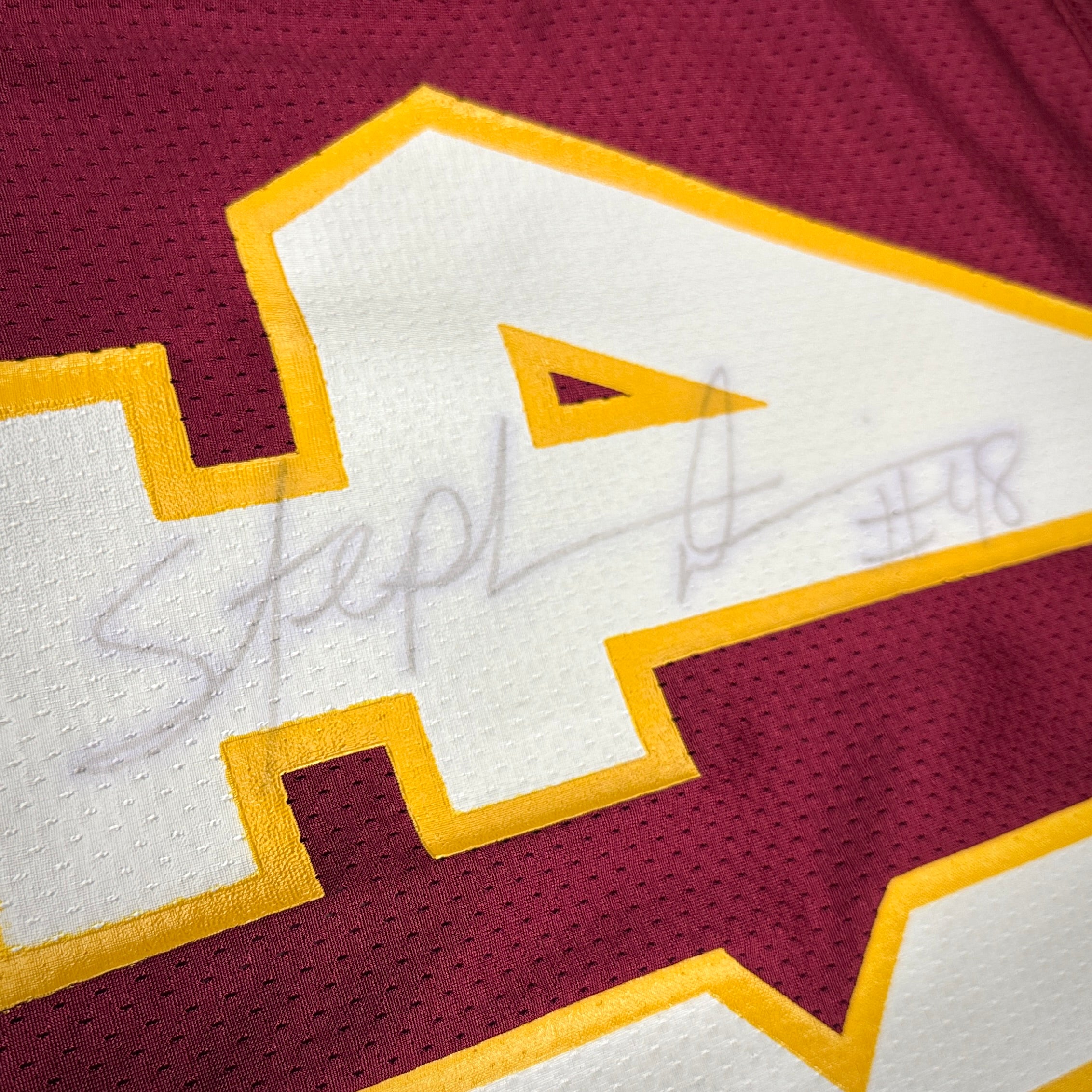 1997 Wilson NFL Game Issued Jersey Washington Redskins Stephen Davis Autograph