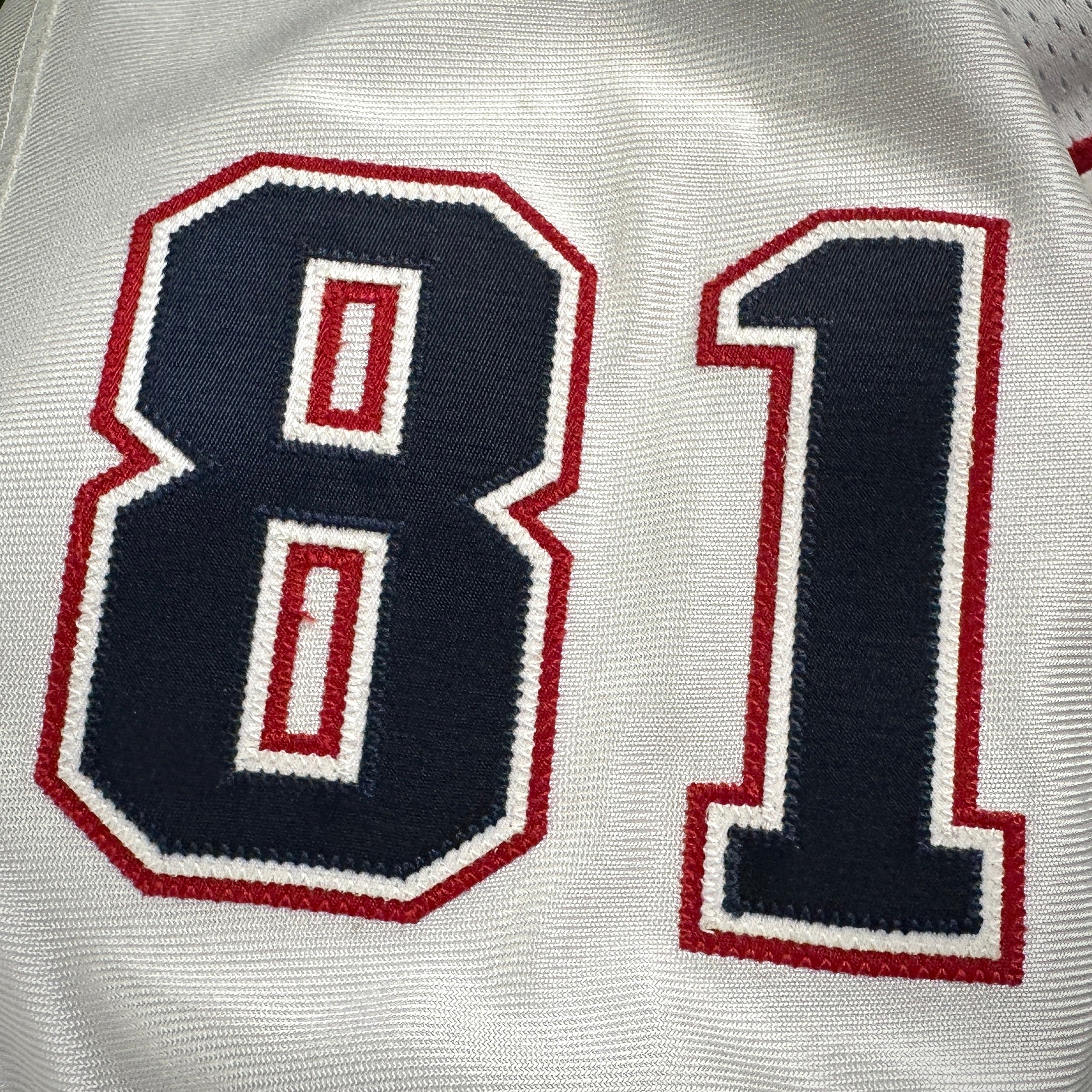 2007 Reebok NFL Authentic Jersey New England Patriots Randy Moss White Away Sz. 52