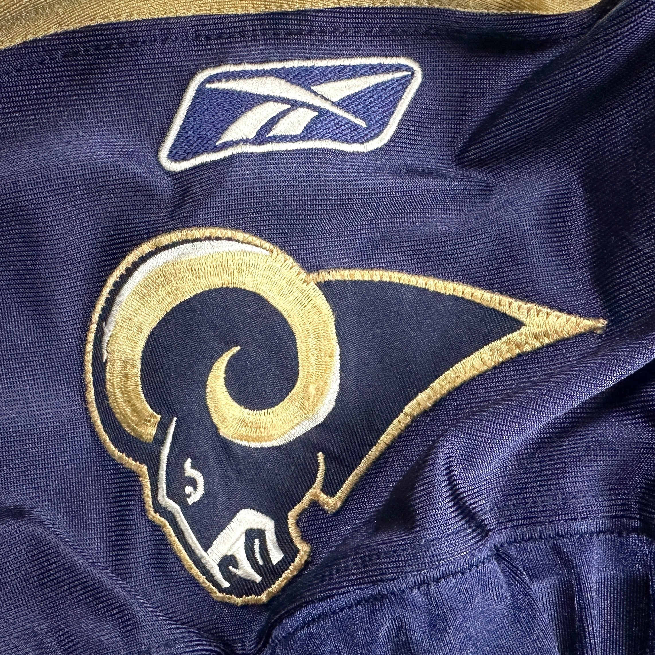 2003 Reebok NFL Game-Used Rookie Jersey St. Louis Rams Mike Furrey Sz. 44 Repairs