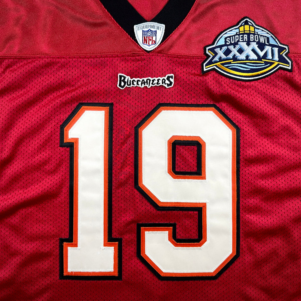 2002 Reebok NFL Authentic Jersey Tampa Bay Buccaneers Keyshawn Johnson Sz. 48 Super Bowl XXXVII