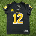 New! Nike NFL X NHL Vapor Elite Authentic Jersey Boston Bruins New England Patriots Tom Brady Sz. 44 Mashup