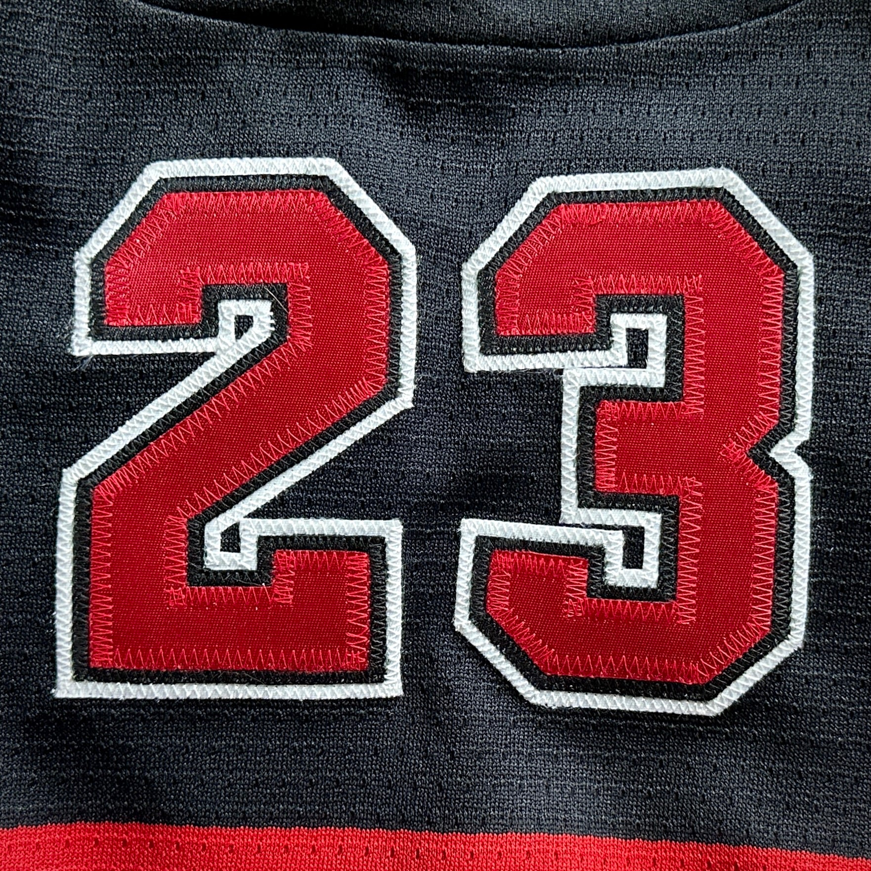 1998 Nike NHL X NBA Mashup Jersey Chicago Bulls Blackhawks Michael Jordan Black Sz. L