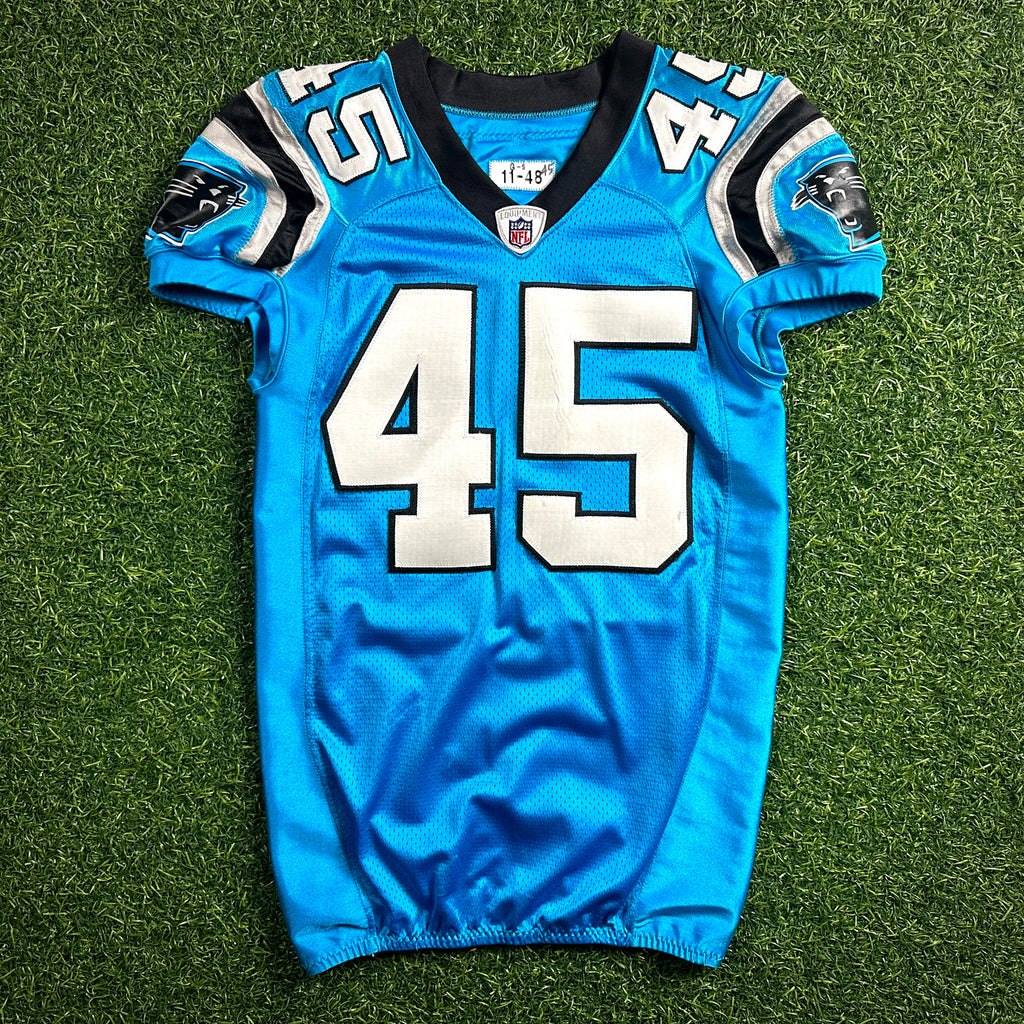 2011 Reebok NFL Game Used Worn Jersey Carolina Panthers Jerome Felton 3 Games