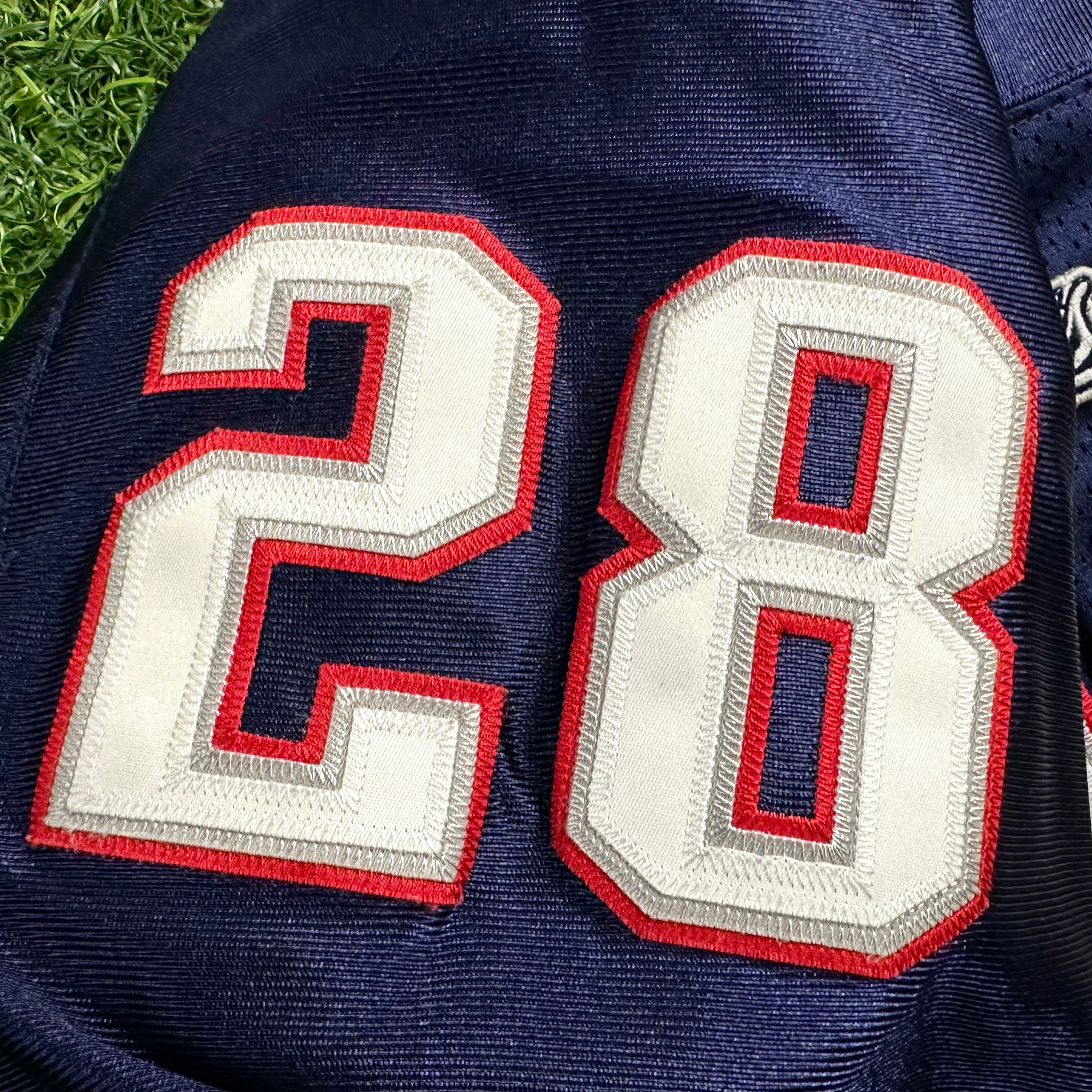 2004 Reebok NFL Authentic Jersey New England Patriots Corey Dillon Sz. 52 XXXVIII Banner Night