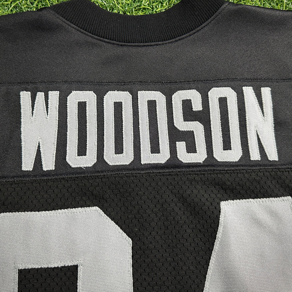 2001 Reebok NFL Authentic Jersey Oakland Raiders Charles Woodson Sz. 48 Vintage