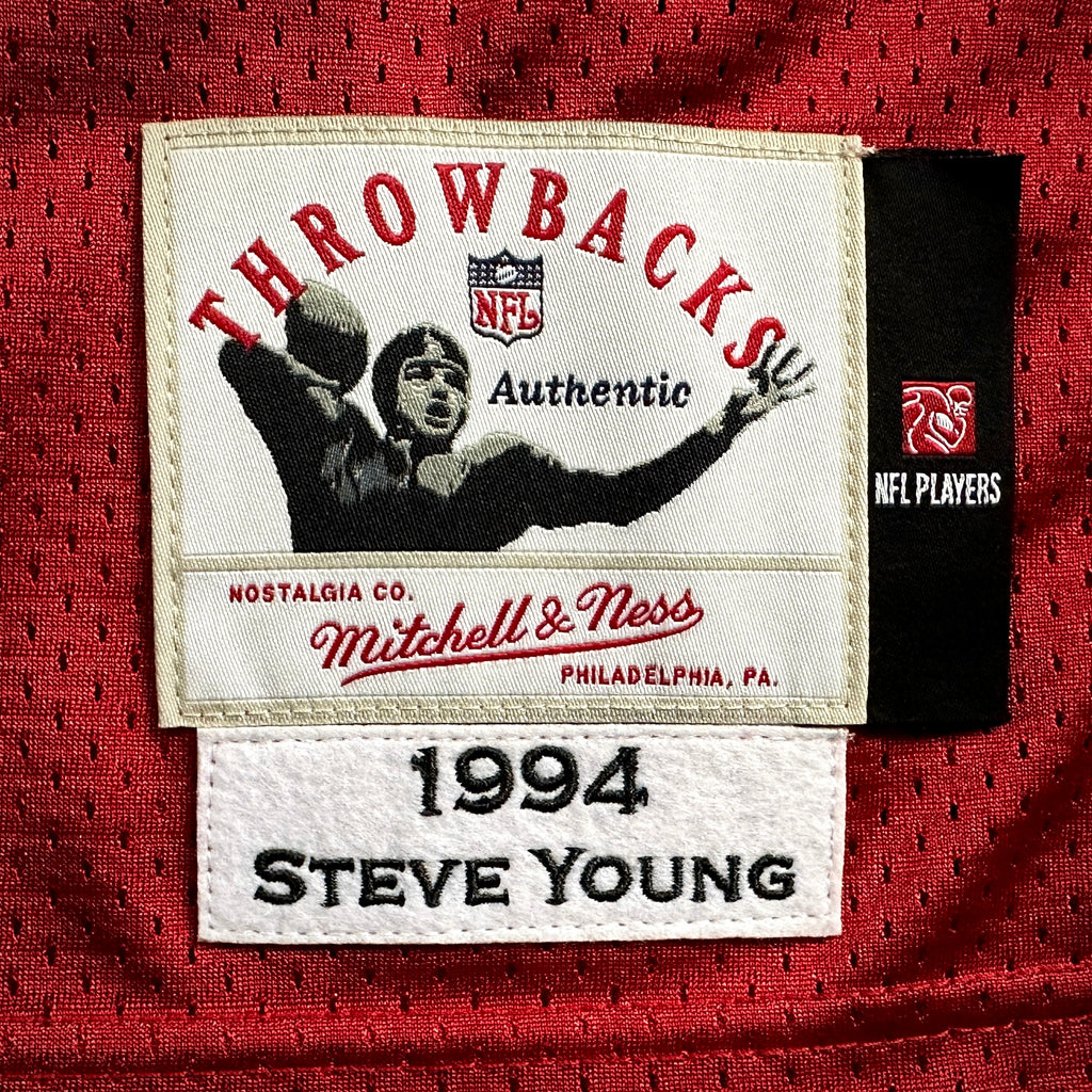 New! Mitchell & Ness 1994 Authentic Jersey San Francisco 49ers Steve Young Sz 44