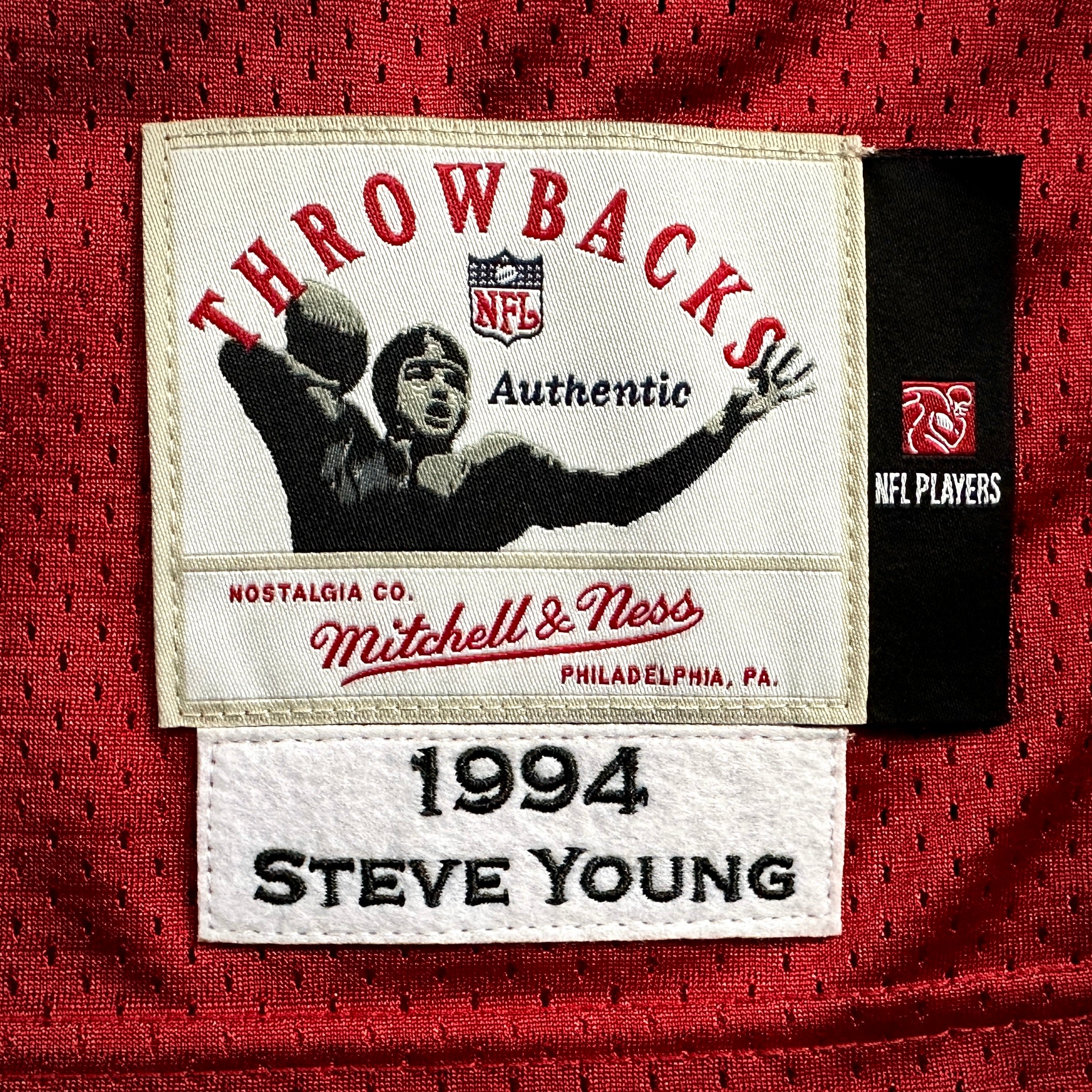 New! Mitchell & Ness 1994 Authentic Jersey San Francisco 49ers Steve Young Sz 44