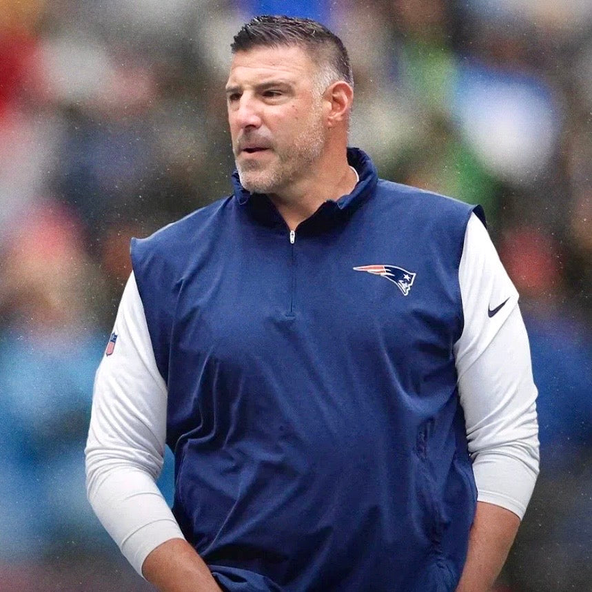 2025 Nike NFL Team Issued Vest Jacket New England Patriots Mike Vrabel Coach 2XL