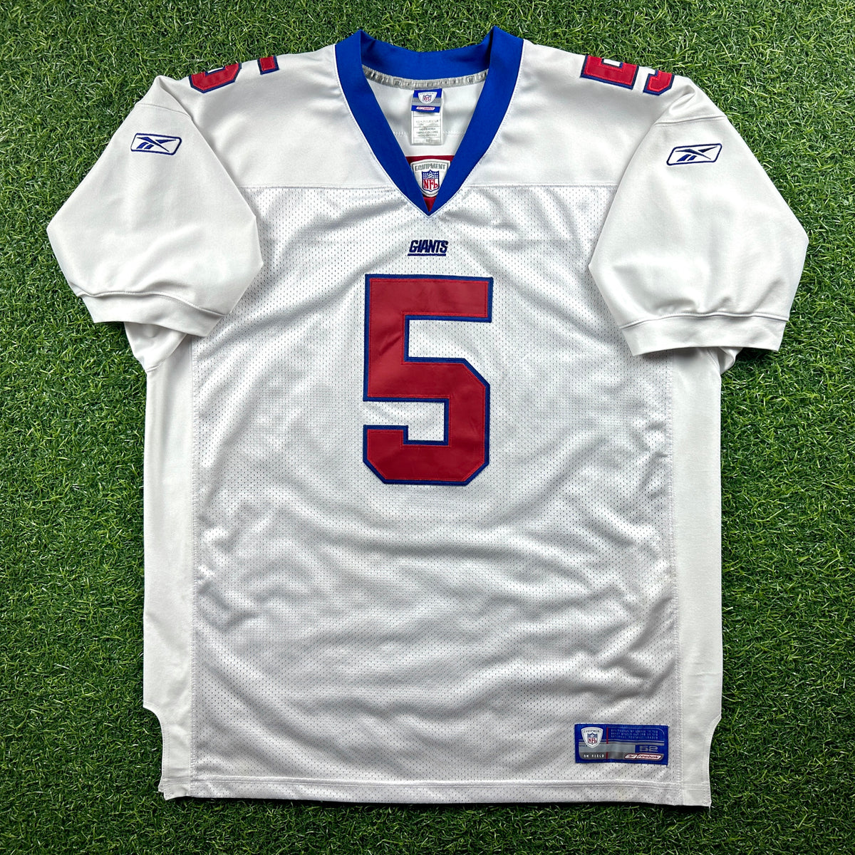 2003 Reebok NFL Authentic Jersey New York Giants Kerry Collins Sz. 52 Vintage