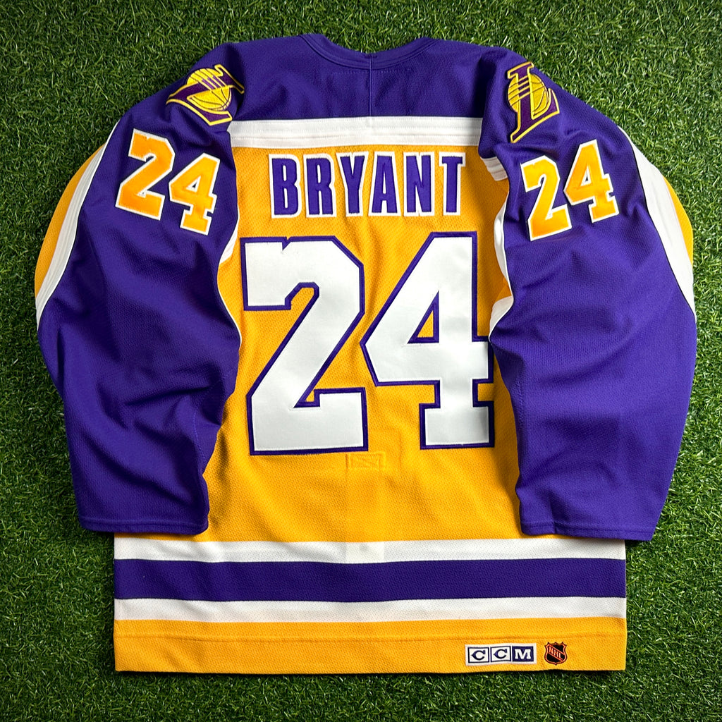 New CCM NHL X NBA Jersey Los Angeles Lakers Kings Kobe Bryant 54 Throwback RIP