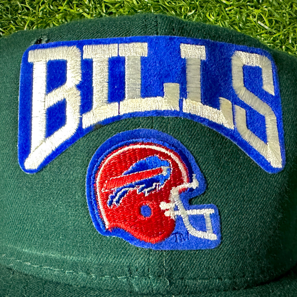 90’s New Era NFL Pro Model Snapback Hat Buffalo Bills Forest Green NEW!