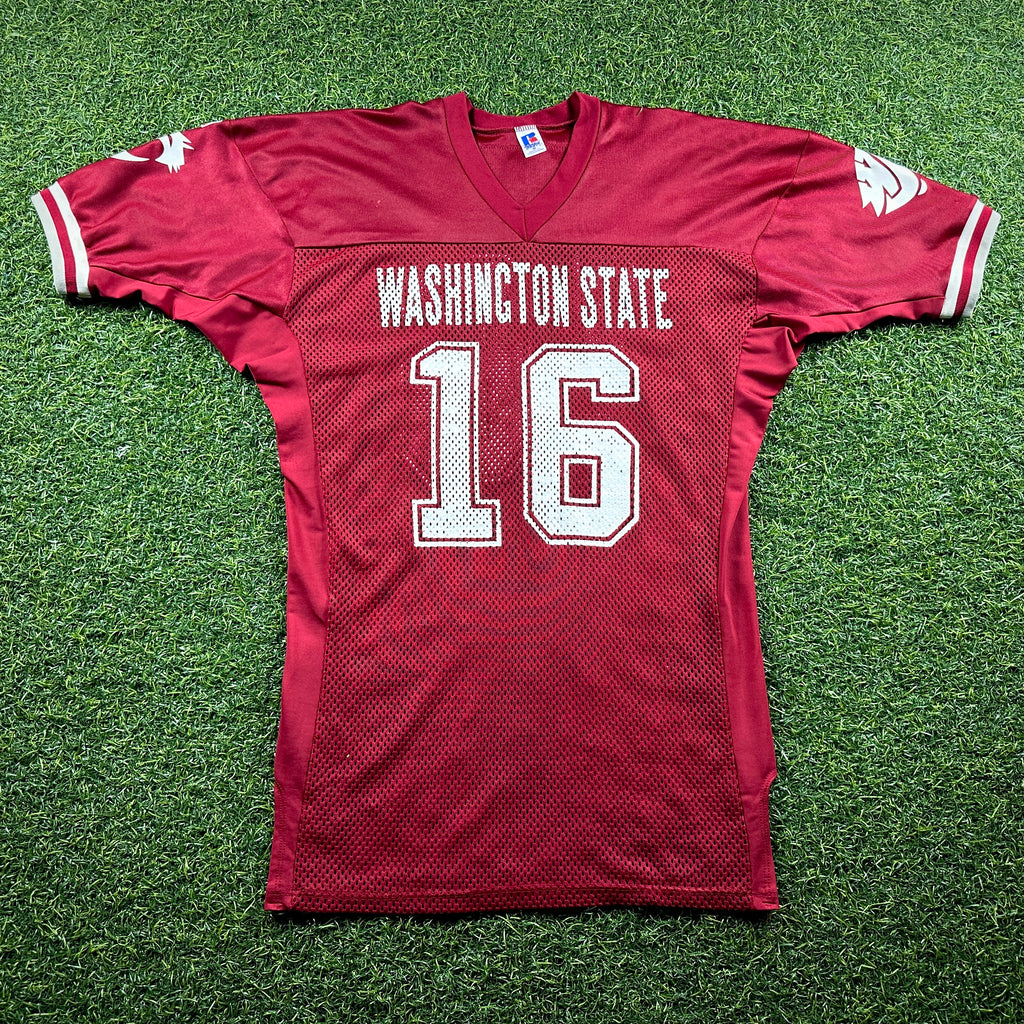 1997 Russell NCAA Team-Issued Game Jersey Washington State Cougars Ryan Leaf Sz. 50