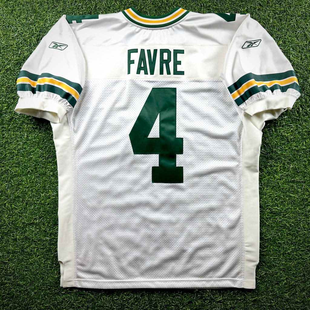 New! 2002 Reebok NFL Authentic Jersey Green Bay Packers Brett Favre Sz. 50 White NWT Vintage