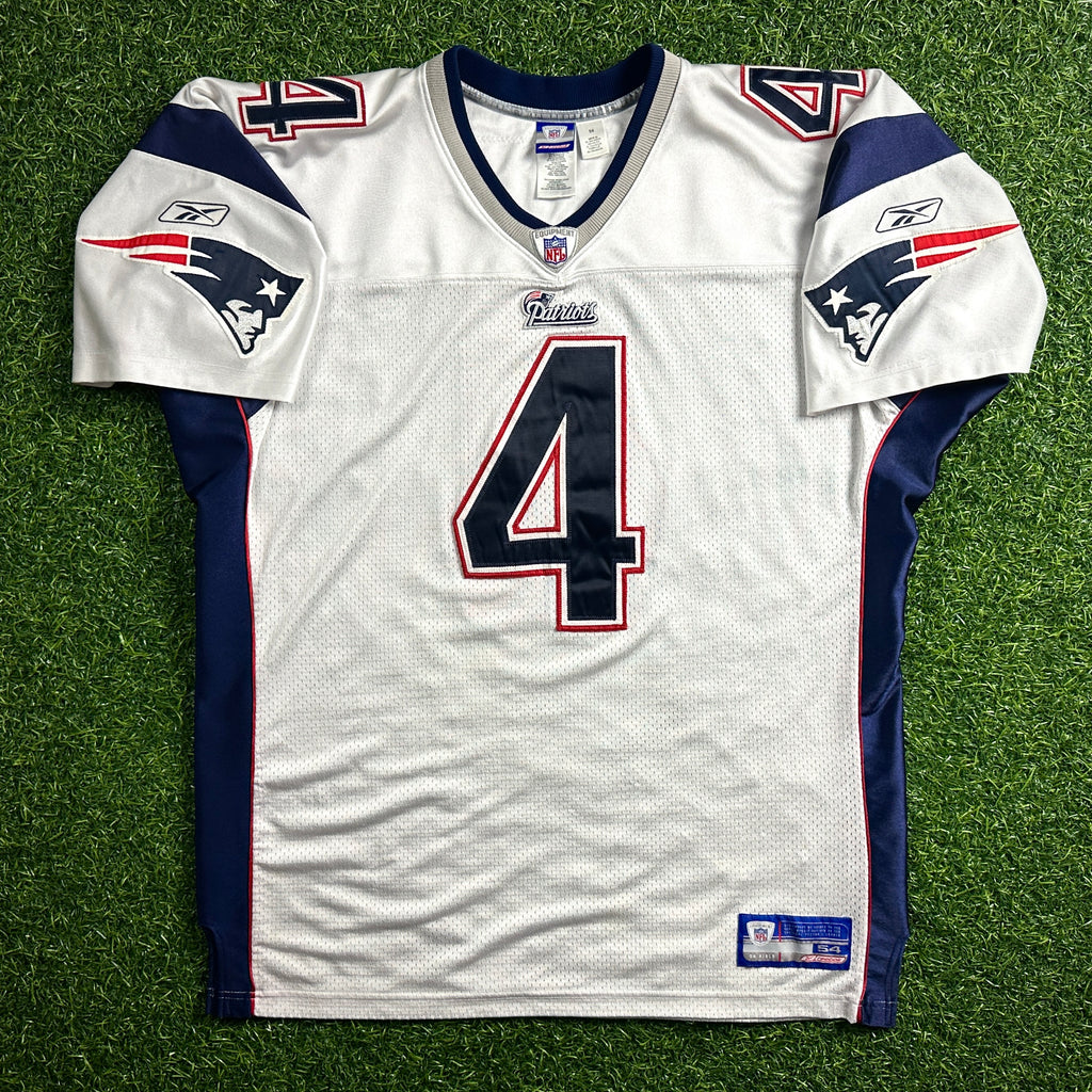 2002 Reebok NFL Authentic Jersey New England Patriots Adam Vinatieri Sz. 54 HOF