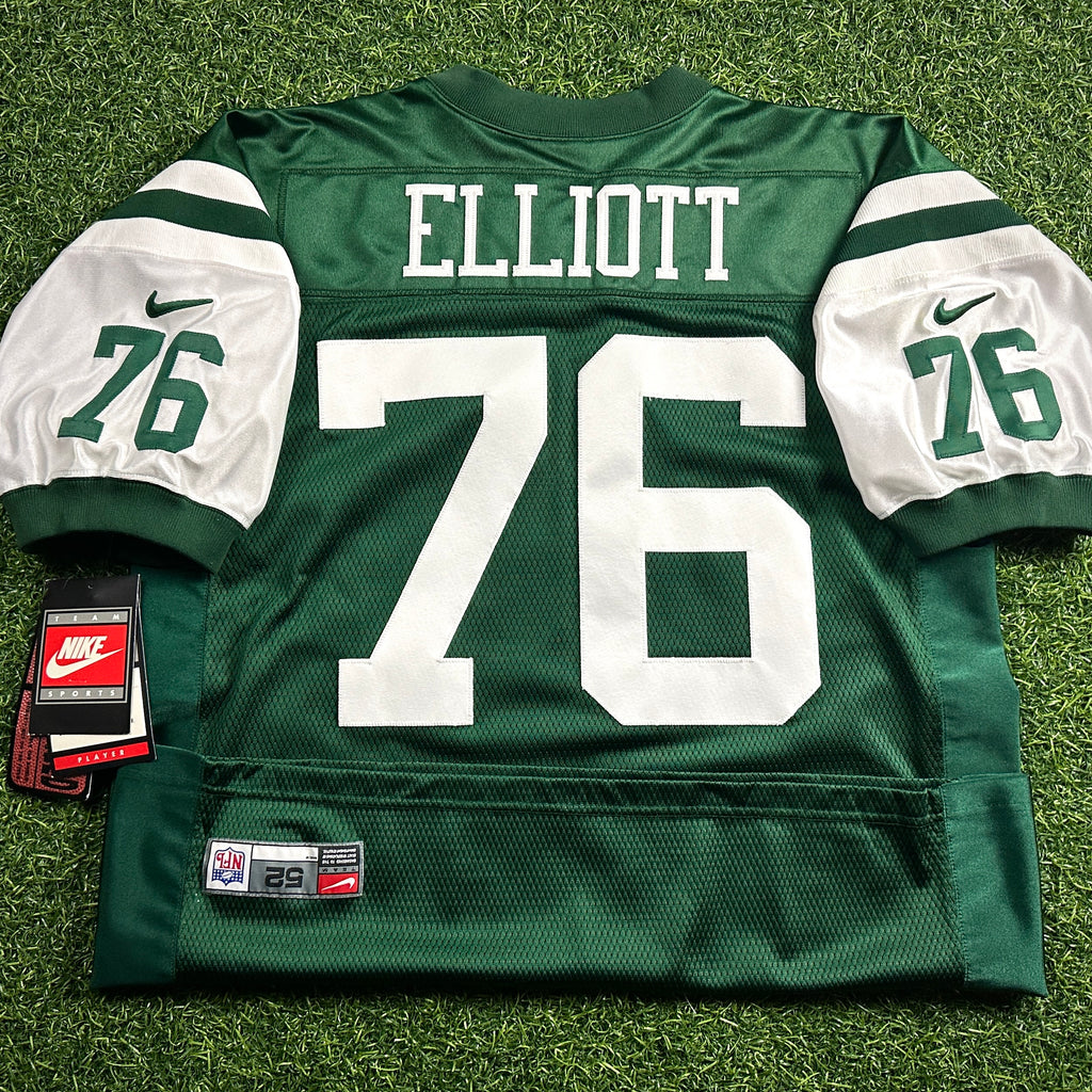 New! 2000 Nike NFL Authentic Jersey New York Jets Jumbo Elliott Sz. 52 NWT