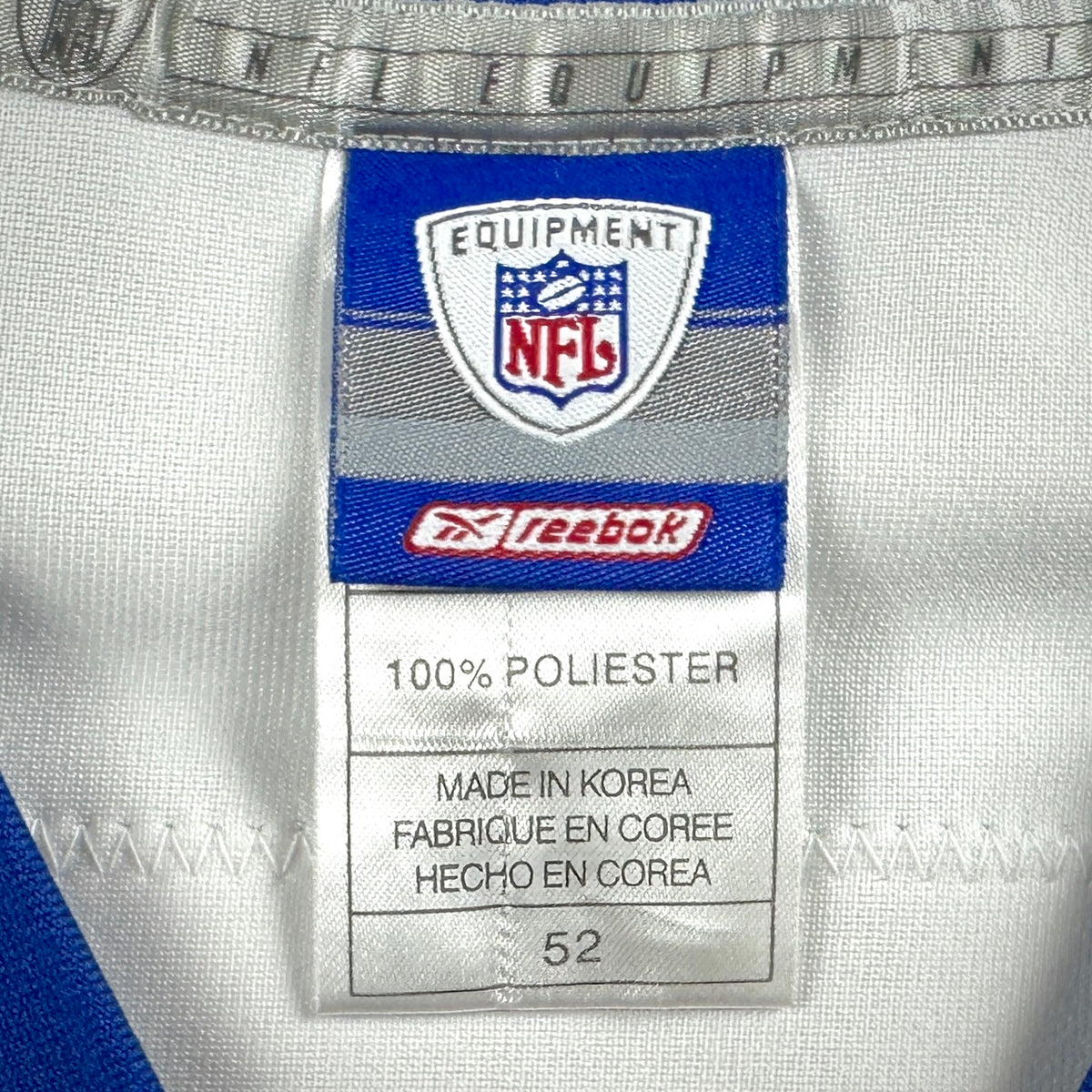 2003 Reebok NFL Authentic Jersey New York Giants Kerry Collins Sz. 52 Vintage