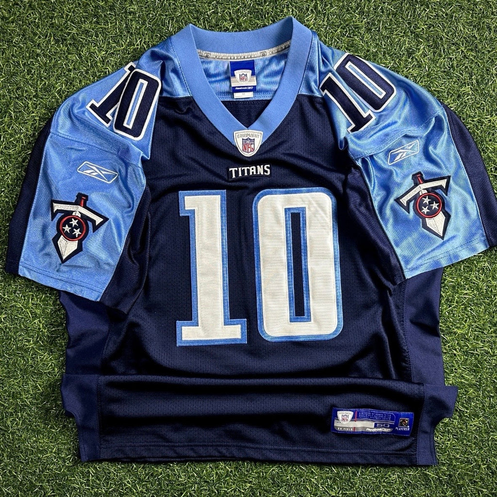 2006 Reebok NFL Authentic Rookie Jersey Tennessee Titans Vince Young Sz. 50 VTG
