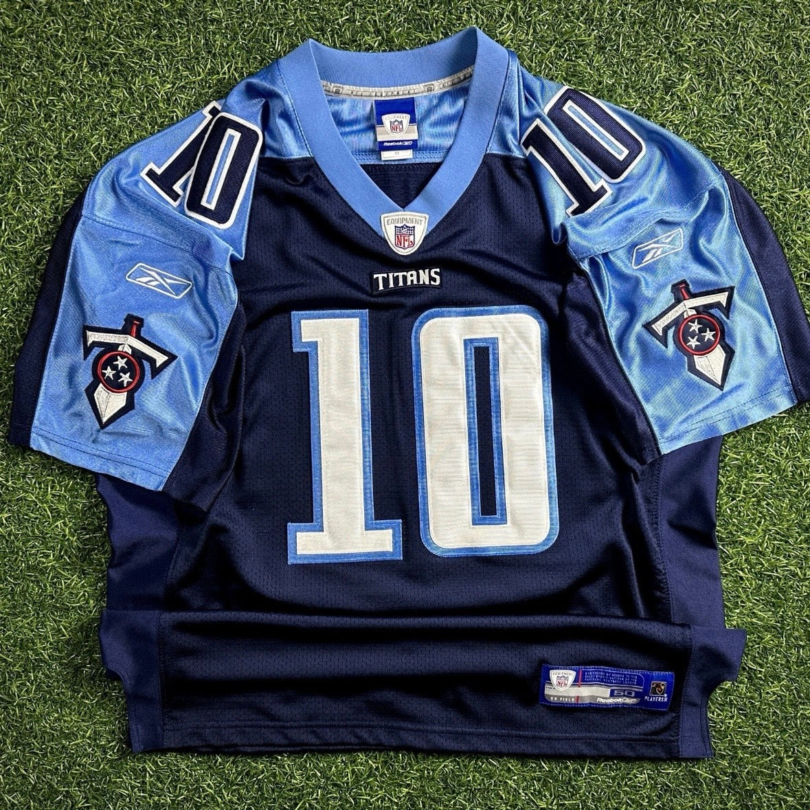2006 Reebok NFL Authentic Rookie Jersey Tennessee Titans Vince Young Sz. 50 VTG