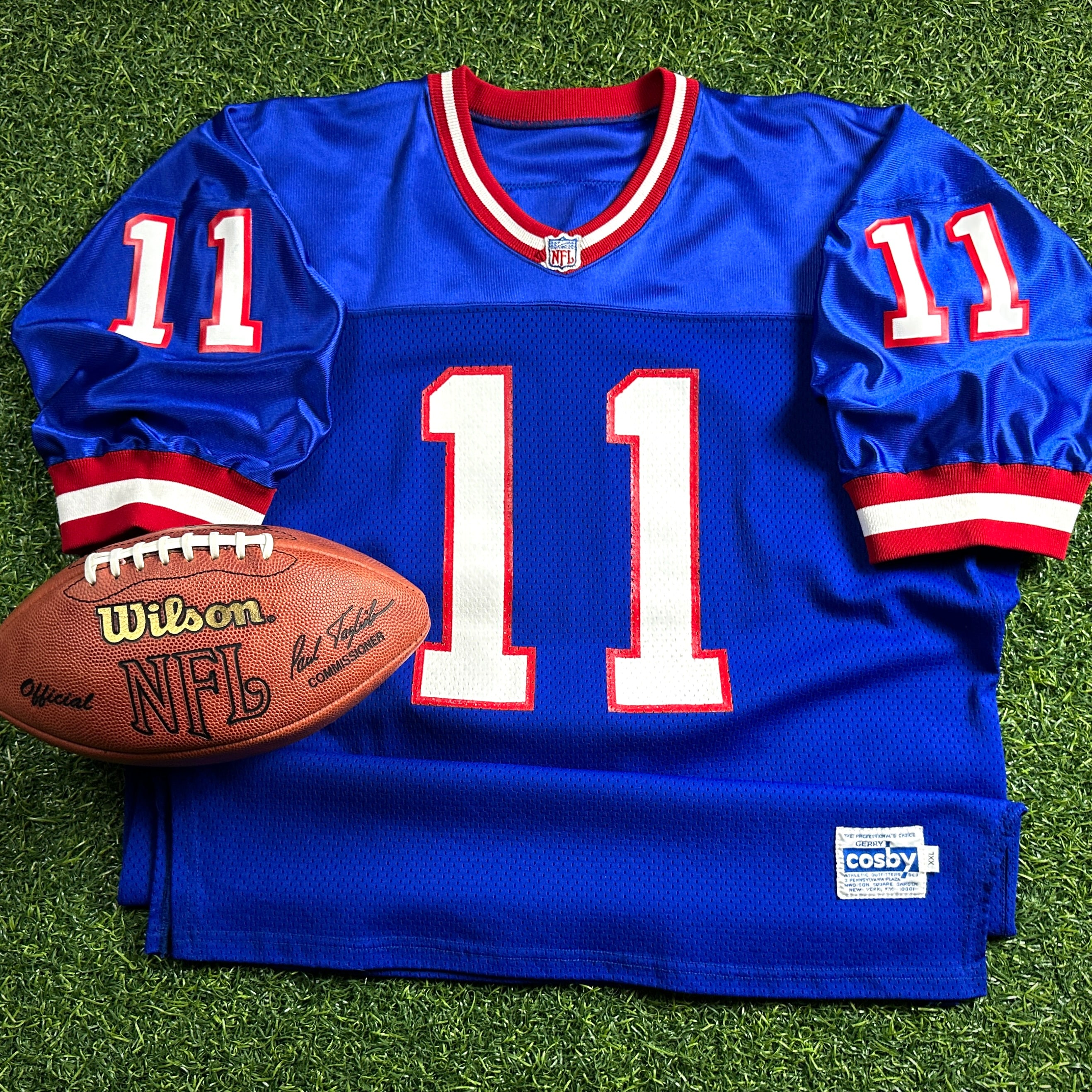 1993 Gerry Cosby NFL Pro Model Jersey New York Giants Phil Simms Sz. 2XL Ripon