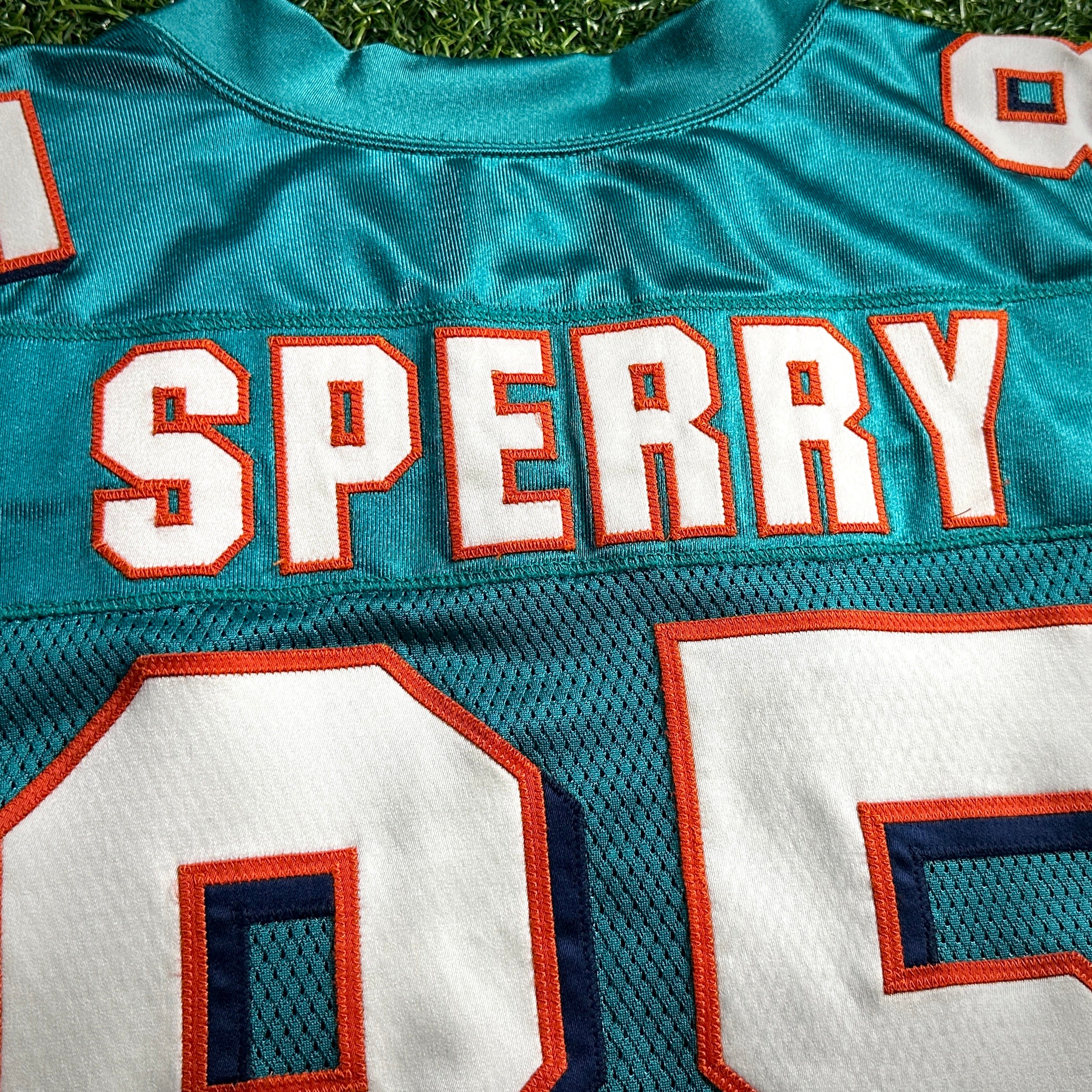 2009 Reebok NFL Authentic Game-Used Miami Dolphins Jersey Kory Sperry Rookie Sz. 46