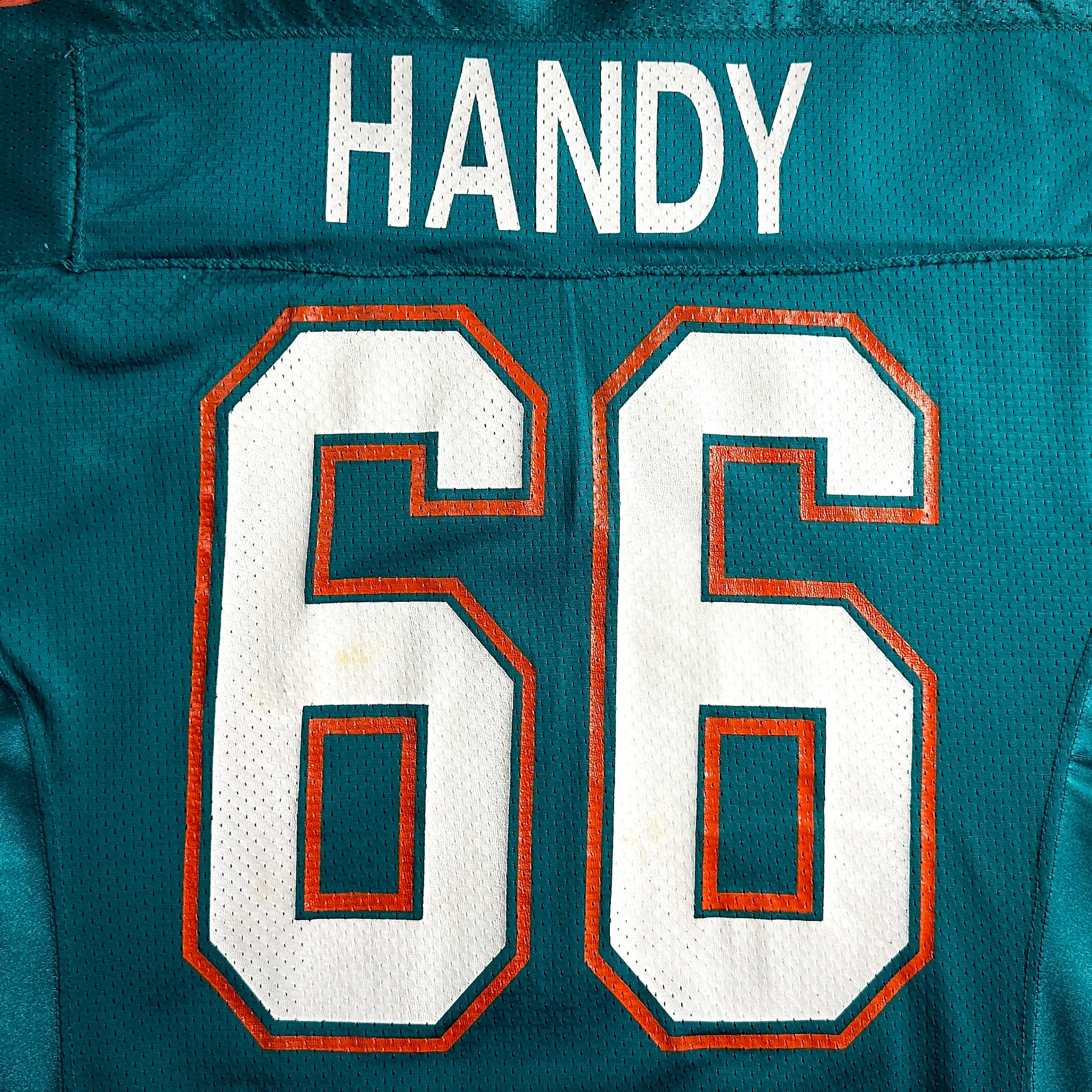 1991 Wilson NFL Game Used Worn Jersey Miami Dolphins Darren Handy Joe Robbie JR