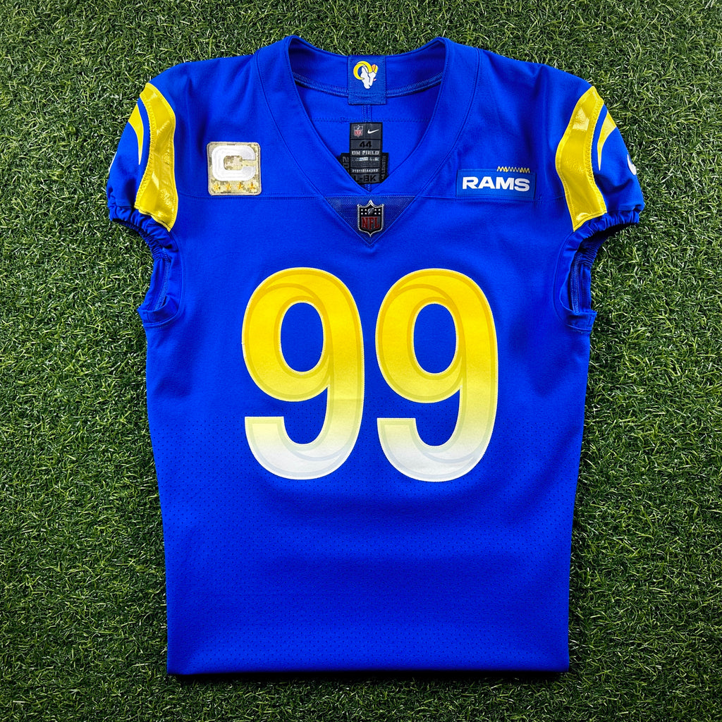 2021 Nike NFL Team Issued Jersey Los Angeles Rams Aaron Donald Salute to Service 44
