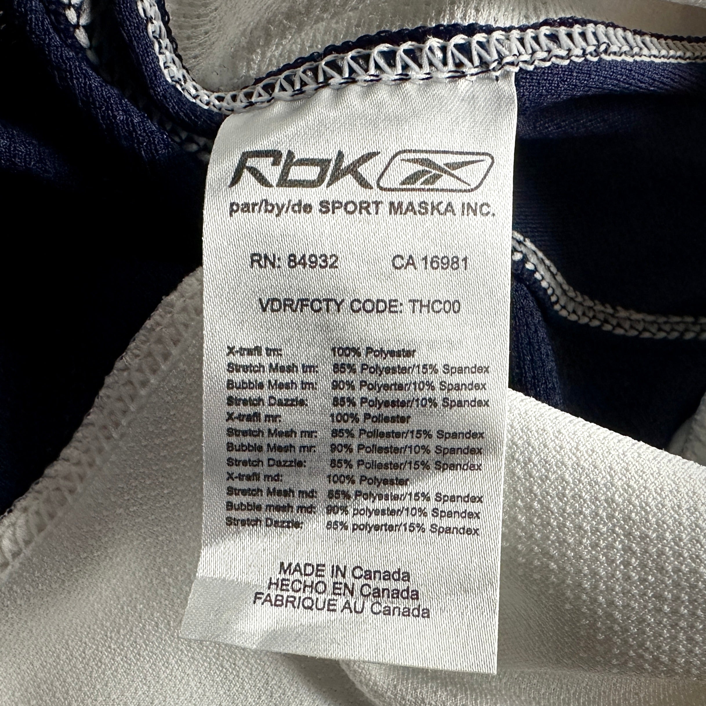New! 2007/08 Reebok NHL Team-Issued Jersey Buffalo Sabres Sz. 56 White Slug MiC