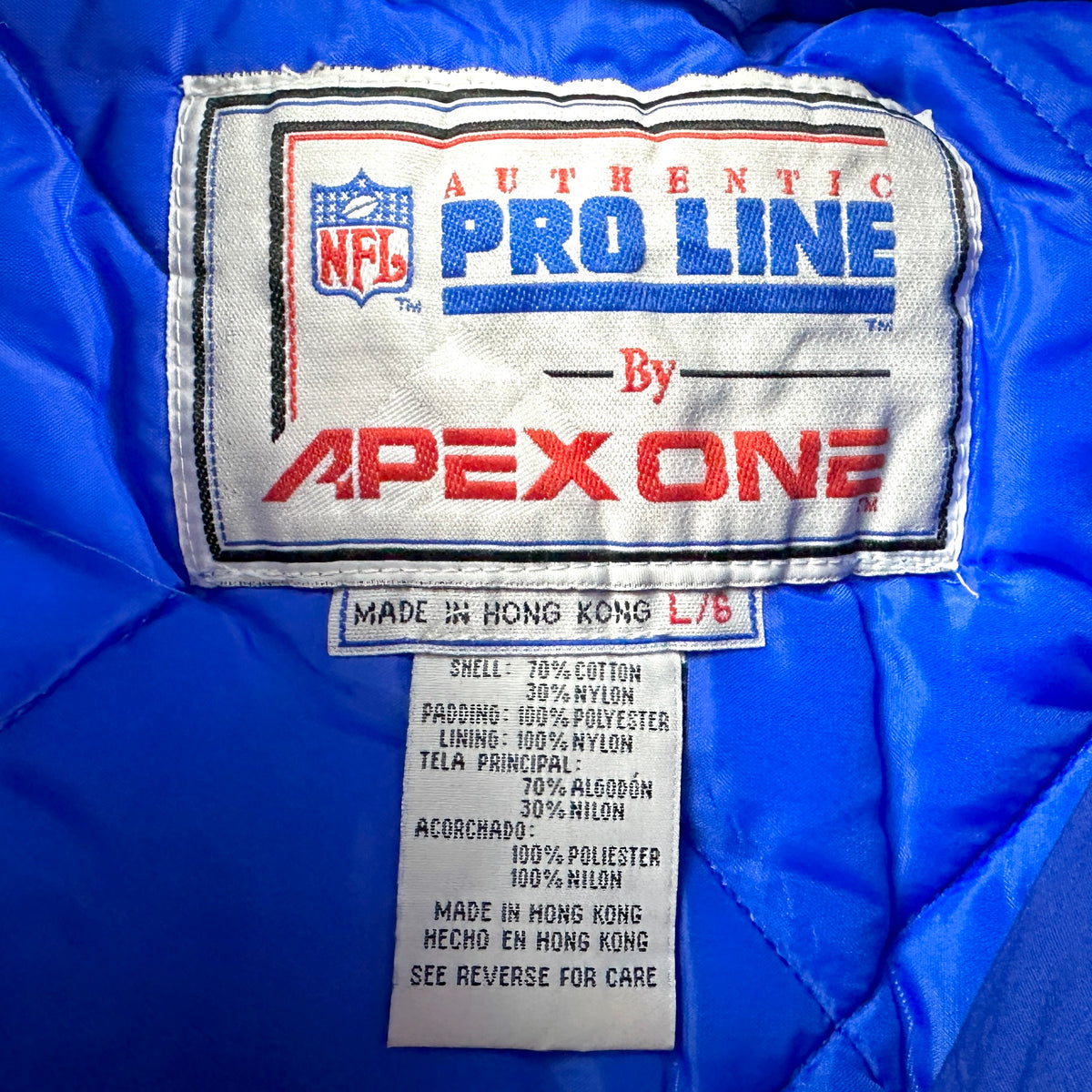 New! 1994 Apex One NFL Heavyweight Jacket Buffalo Bills Sz. L Vintage Throwback