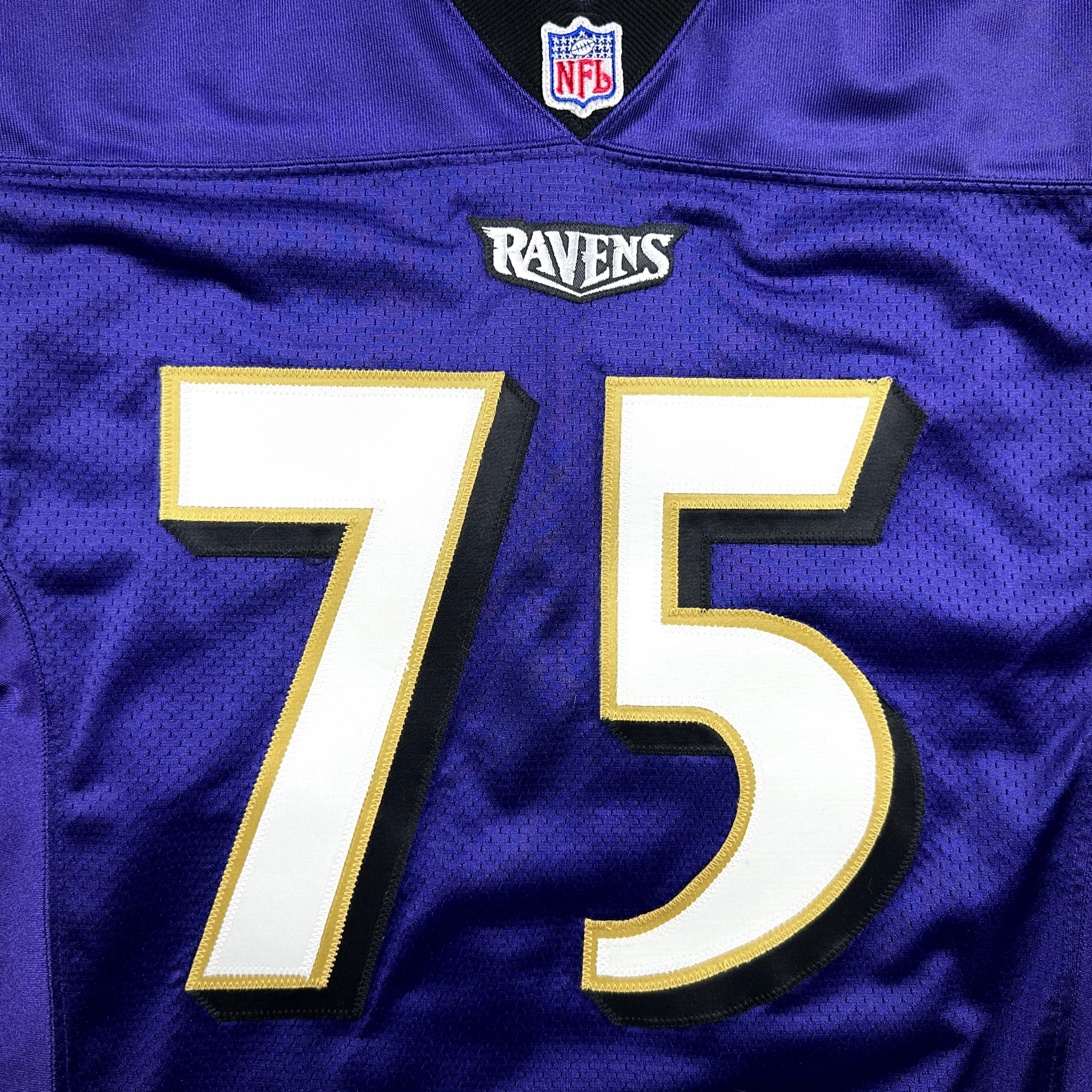 1999 Nike NFL Team-Issued Game Jersey Baltimore Ravens Jonathan Ogden Autograph Sz. 48