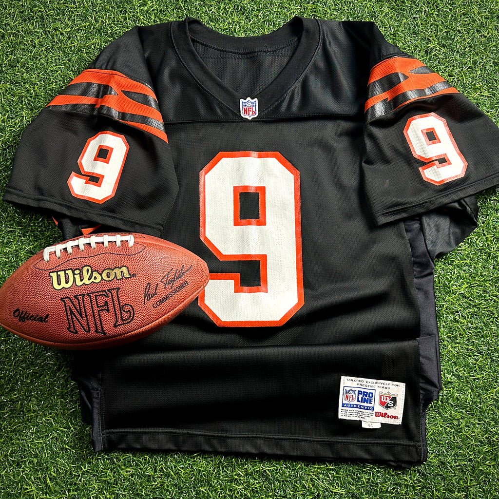 1995 Wilson NFL Authentic Pro Jersey Cincinnati Bengals Doug Pelfrey Sz. 44 VTG