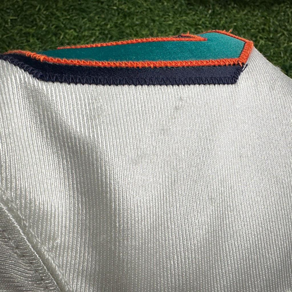 2003 Reebok NFL Game Used Worn Jersey Miami Dolphins Brad Bedell Sz. 50 Vintage