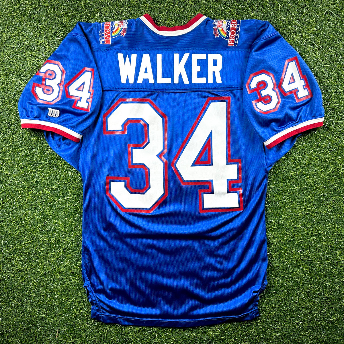 1989 Wilson NFL Team-Issued Pro Bowl Game Jersey NFC Dallas Cowboys Hershel Walker Sz. L