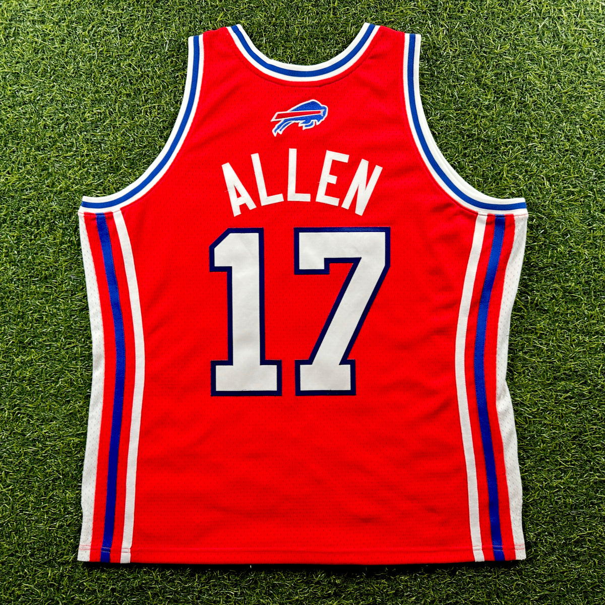 Mitchell & Ness NFL Authentic Buffalo Bills Custom Basketball Jersey Josh Allen Sz. 2XL