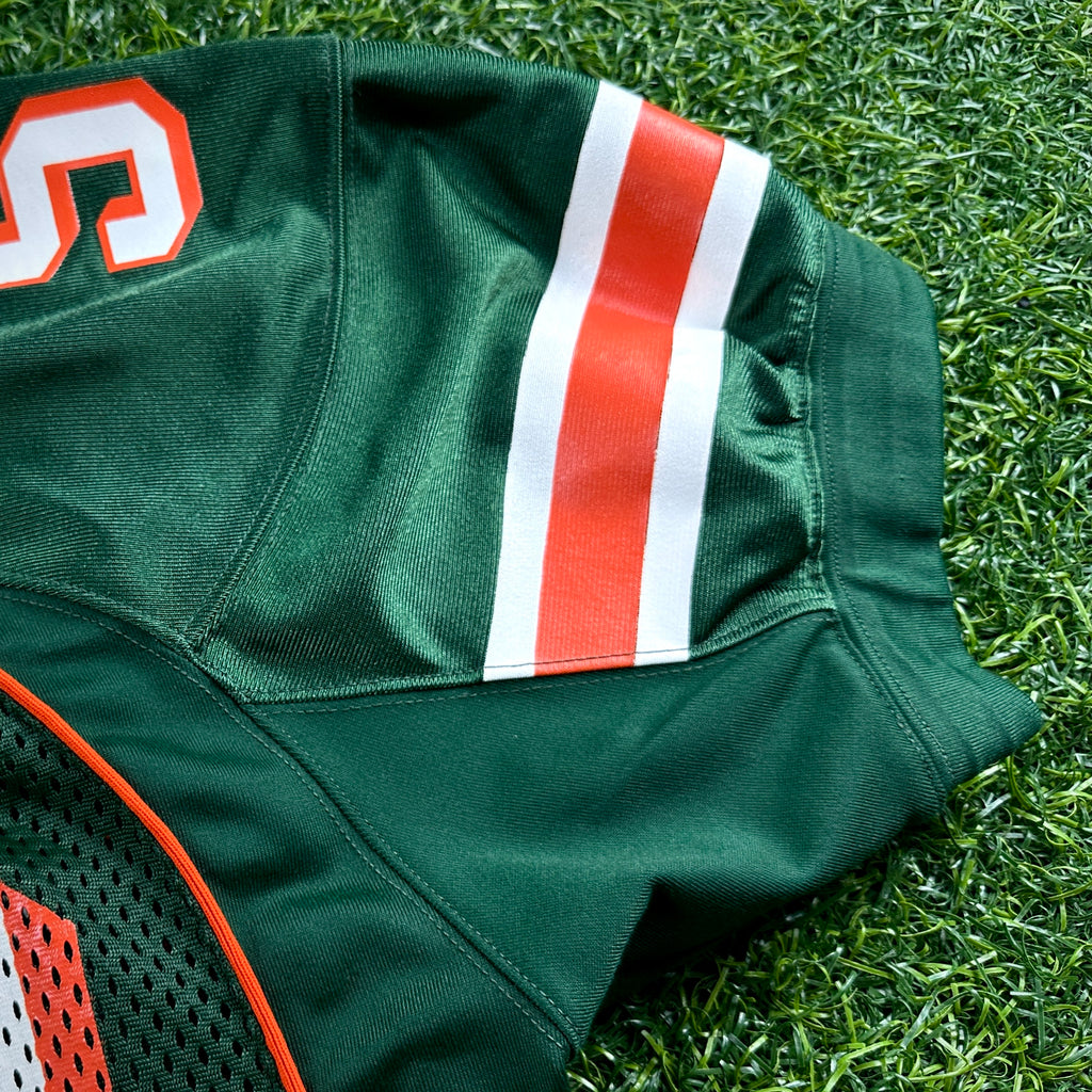 1999 Nike NCAA Game-Used Jersey Miami Hurricanes Jermell Weaver Sz. 48 Set 1
