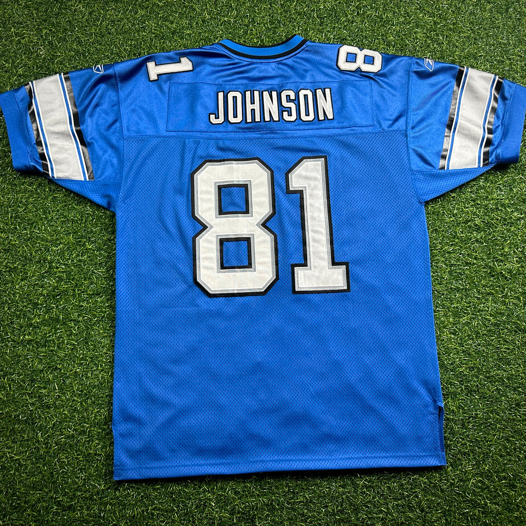 2007 Reebok NFL Authentic Jersey Detroit Lions Calvin Johnson Sz. 52 Rookie Throwback