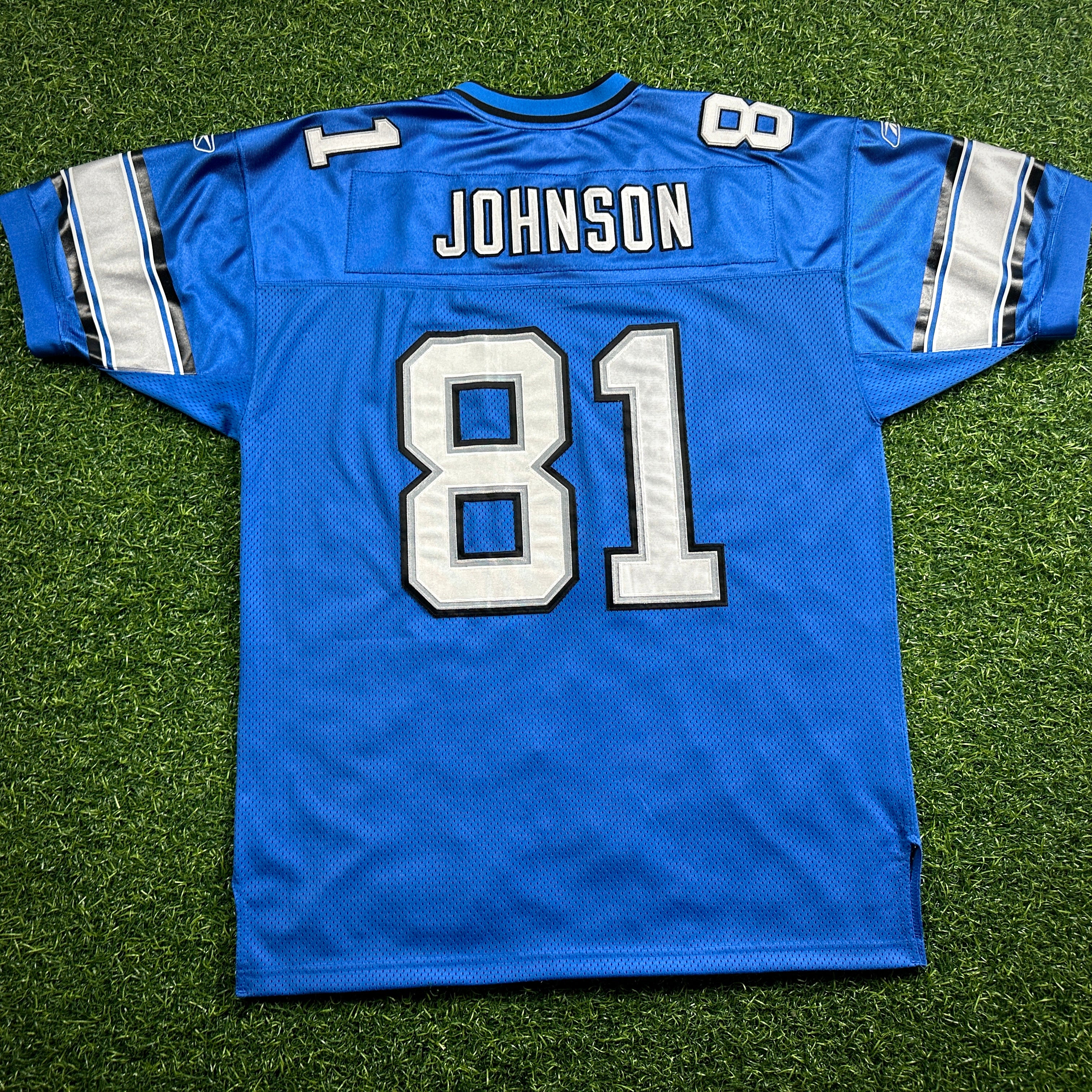 2007 Reebok NFL Authentic Jersey Detroit Lions Calvin Johnson Sz. 52 Rookie Throwback