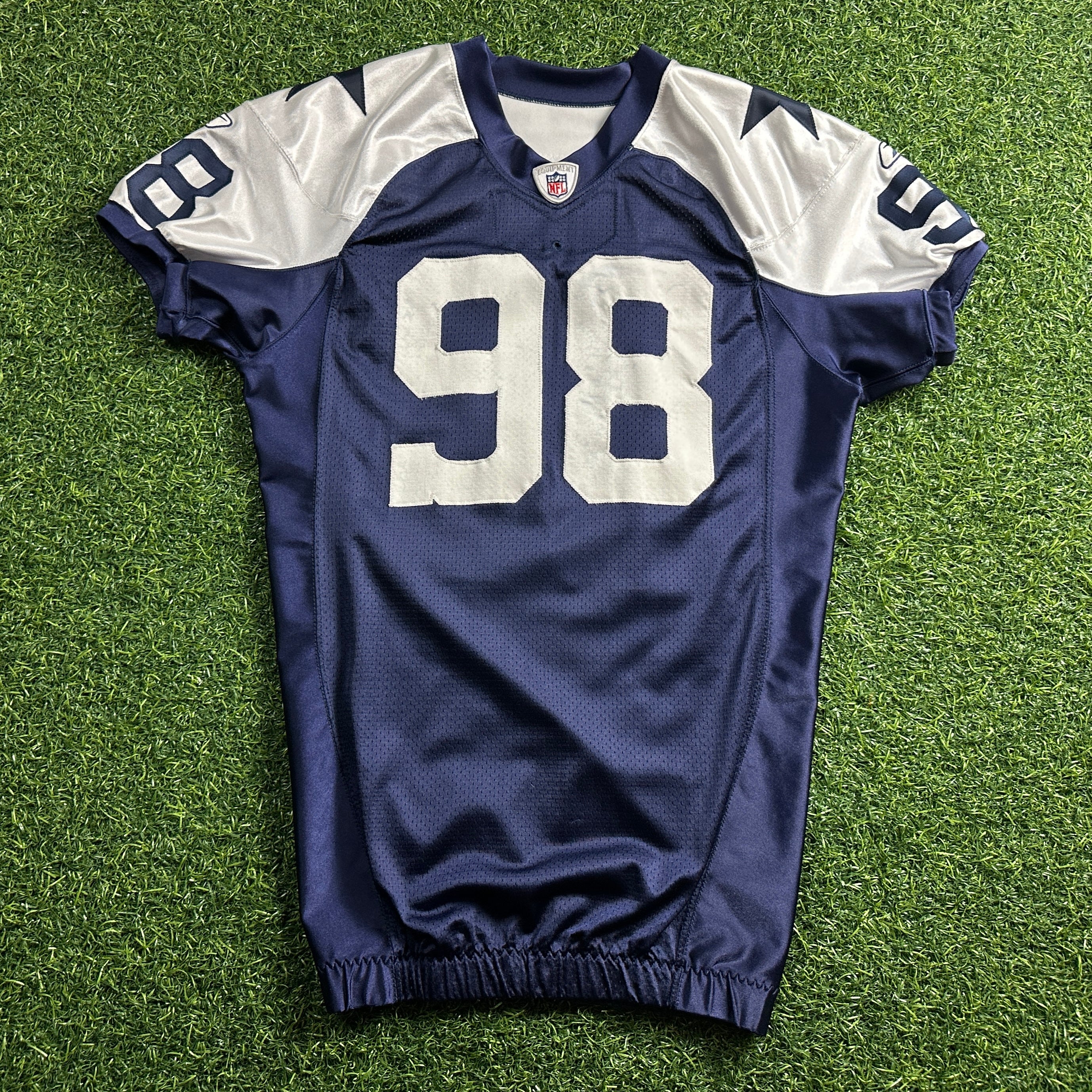 2009 Reebok NFL Game-Used Thanksgiving Throwback Jersey Dallas Cowboys Curtis Johnson Sz. 50