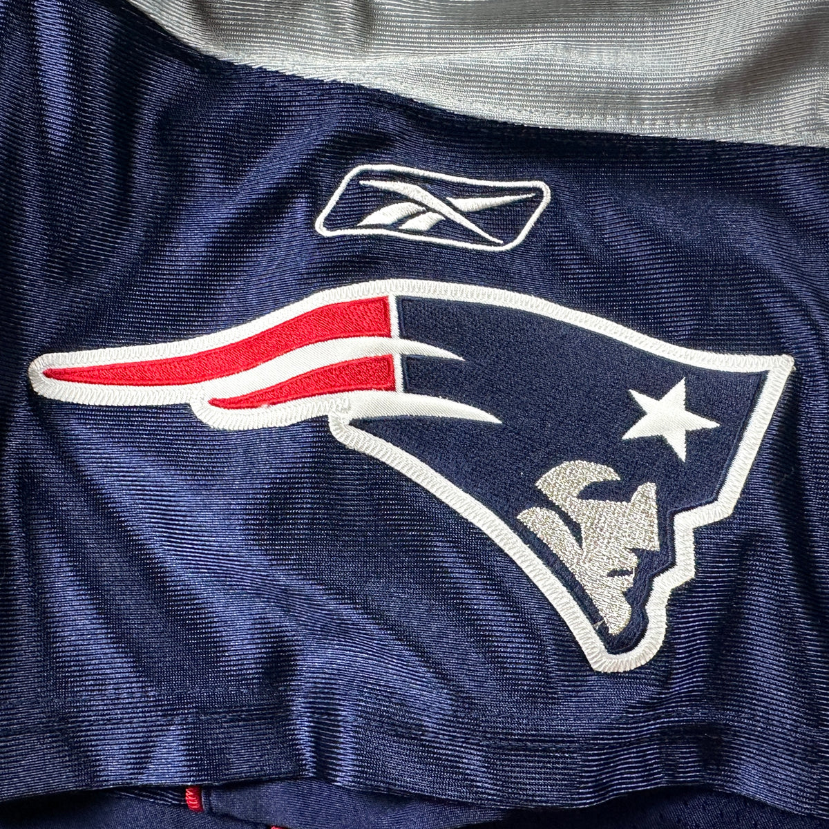2007 Reebok NFL Authentic Jersey New England Patriots Randy Moss Blue Home Sz. 52