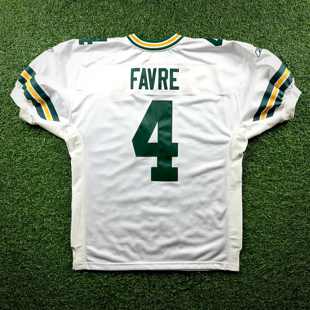 New! 2002 Reebok NFL Authentic Jersey Green Bay Packers Brett Favre Sz. 50 White NWT Vintage