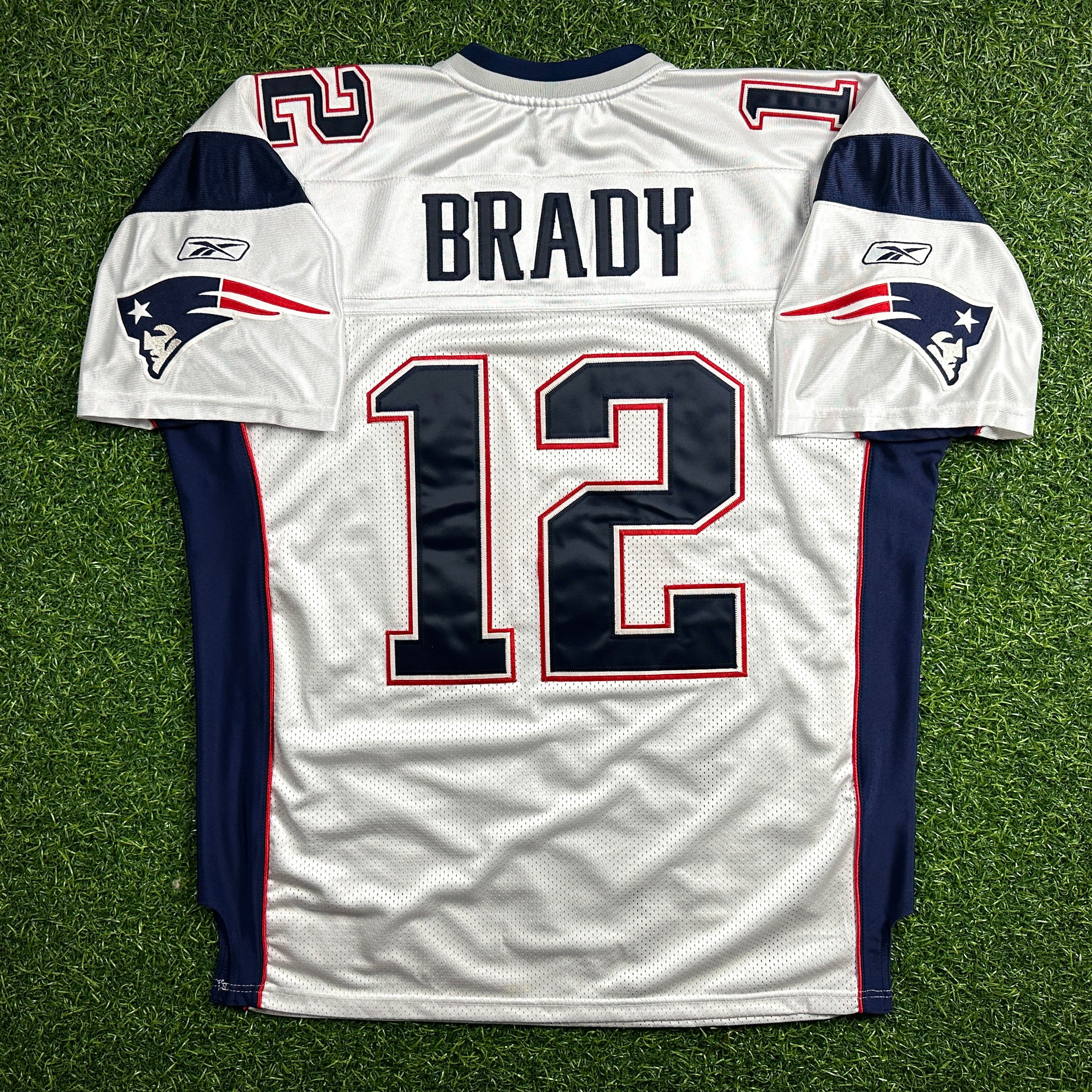 2007 Reebok NFL Authentic Jersey New England Patriots Tom Brady Sz. 52 Vintage MVP